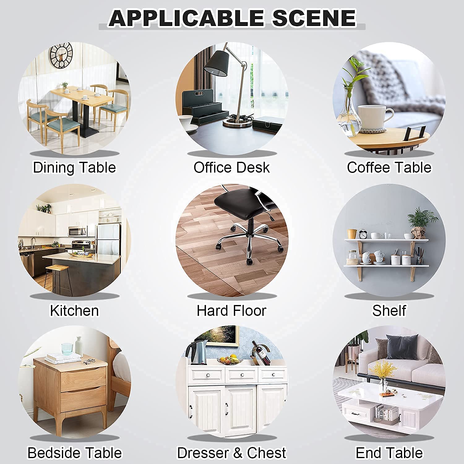 Lovepads 1.5Mm Thick 36 X 72 Inch Clear Table Cover Protector, Clear Table Protector For Dining Room Table, Plastic Table Cover,