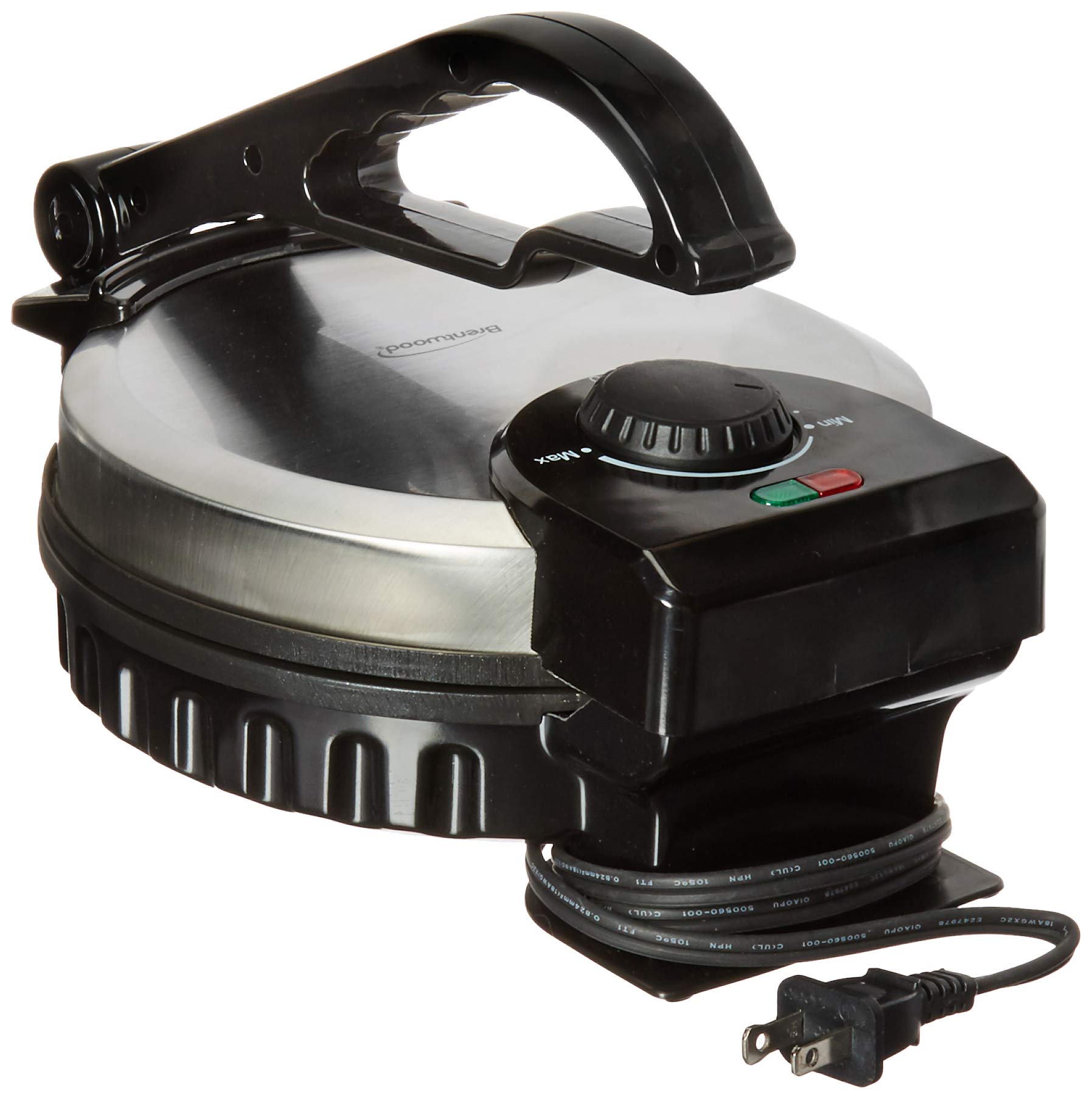 Brentwood Ts-127 Stainless Steel Non-Stick Electric Tortilla Maker, 8-Inch