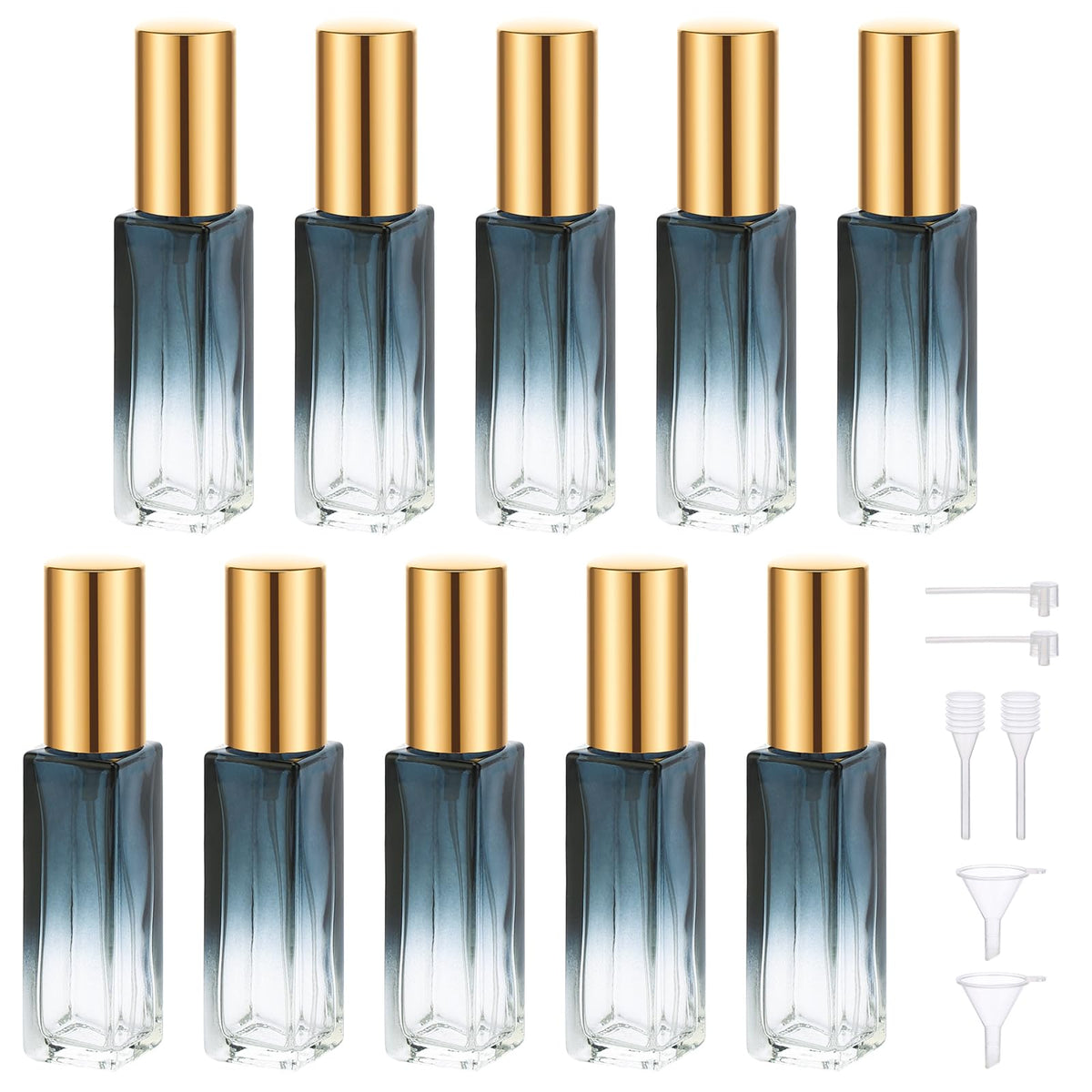 Segbeauty 10Ml Perfume Bottles Empty, Set Of 10 Mini Perfume Travel Refillable, Glass Spray Bottle Atomizer Portable Leak-Proof