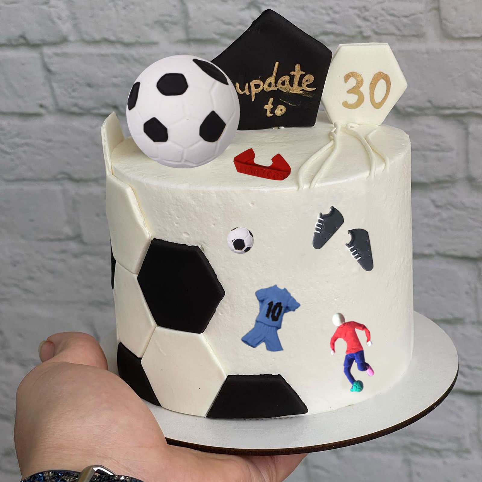Football Chocolate Silicone Molds 3 Pcs, World Cup Theme Fondant Mold For Sports Cake Decoration, Candy Sugar, Cupcake Topper, C