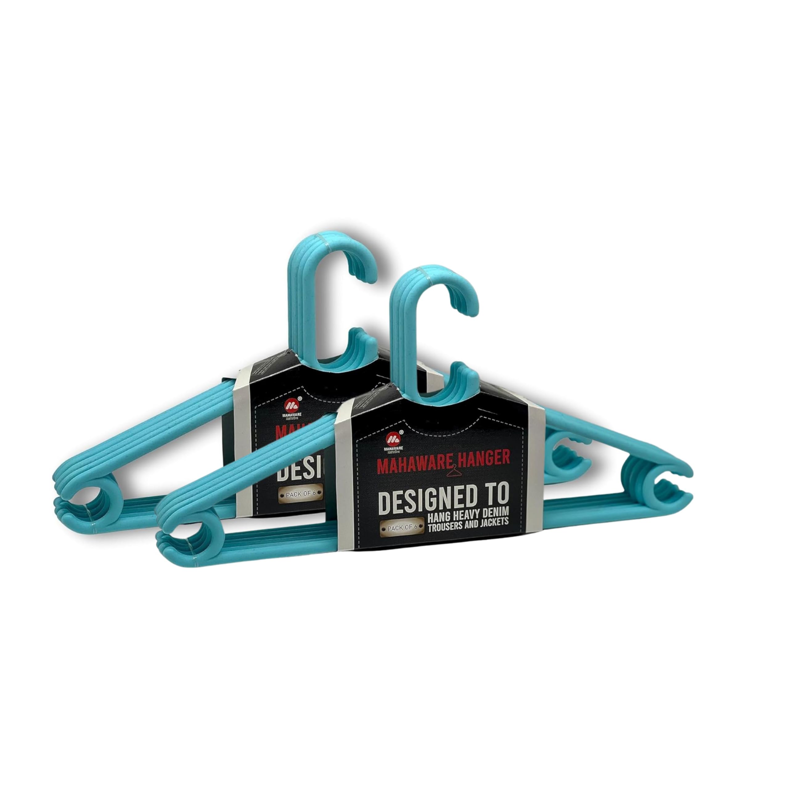 Mahaware Sturdy Polypropylene Hanger, Pack of 12,Mint Granite Green l Cloth Hanger l Dress Hangers l Hanger for Clothes Hanging