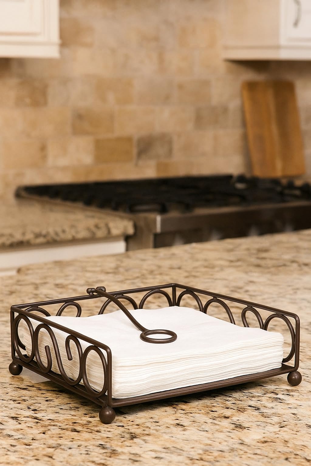 Craft Mshopr Double S Shaped Wrought Iron Tissue roll Holder One-Handed Tear Paper | Tissue Paper Holder | Paper Towel Holder |