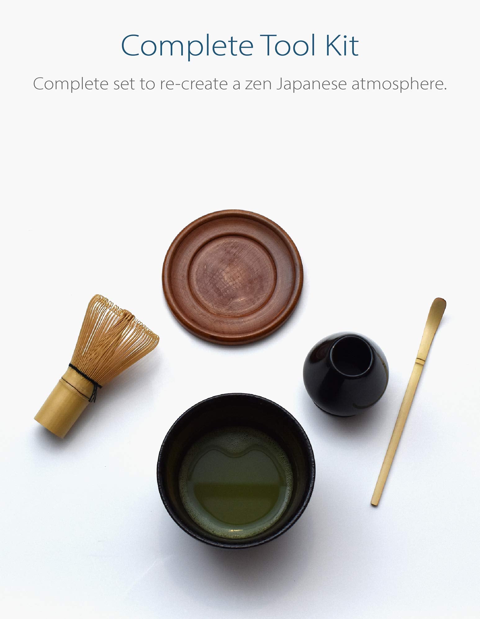 Apex S.K. Premium Japanese Ceremonial Matcha Green Tea Chawan Bowl Full Kit Matcha Whisk Set With Accessories And Tools Bamboo C