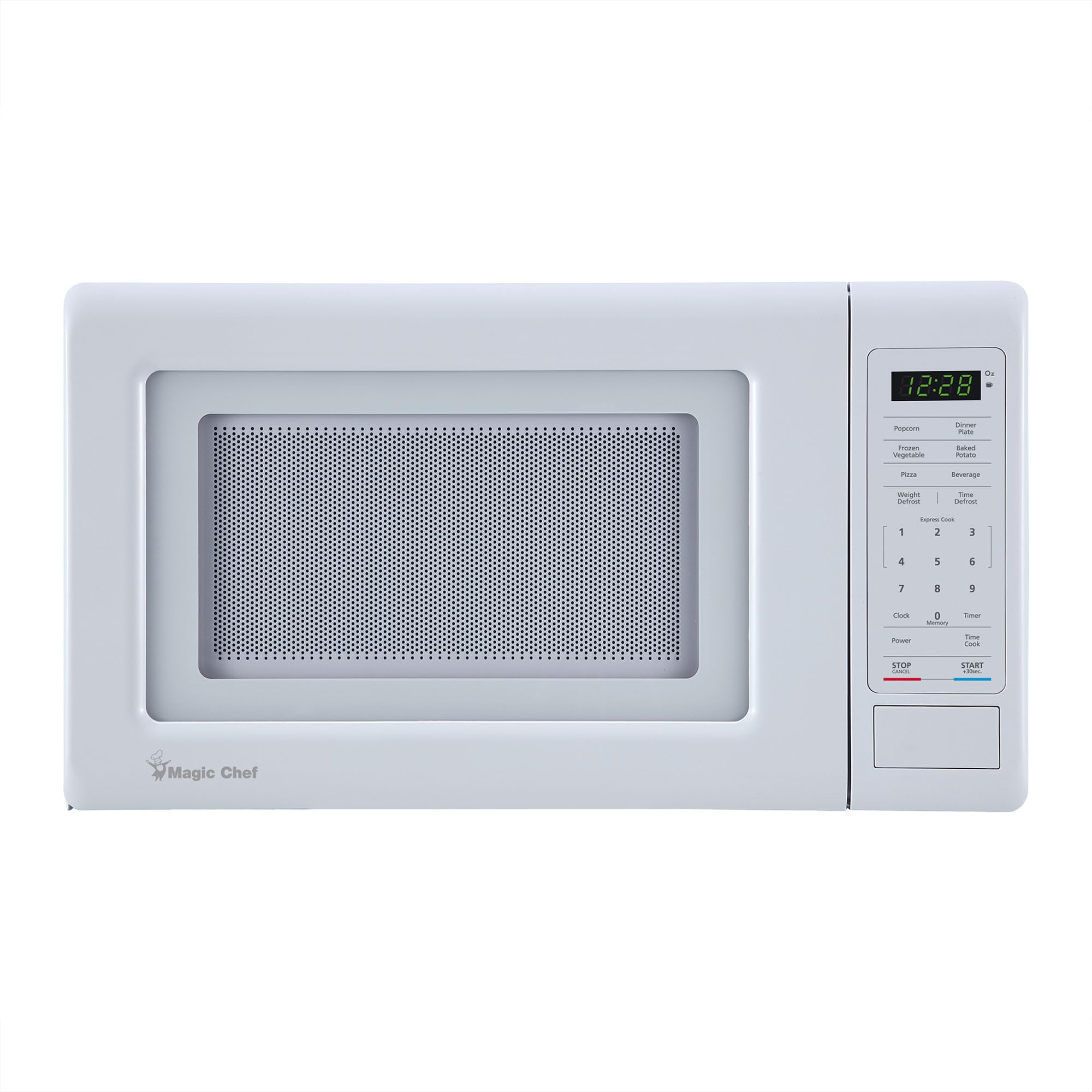 Magic Chef Mc77Mw Countertop Microwave Oven, Small Microwave For Compact Spaces, 700 Watts, 0.7 Cubic Feet, White