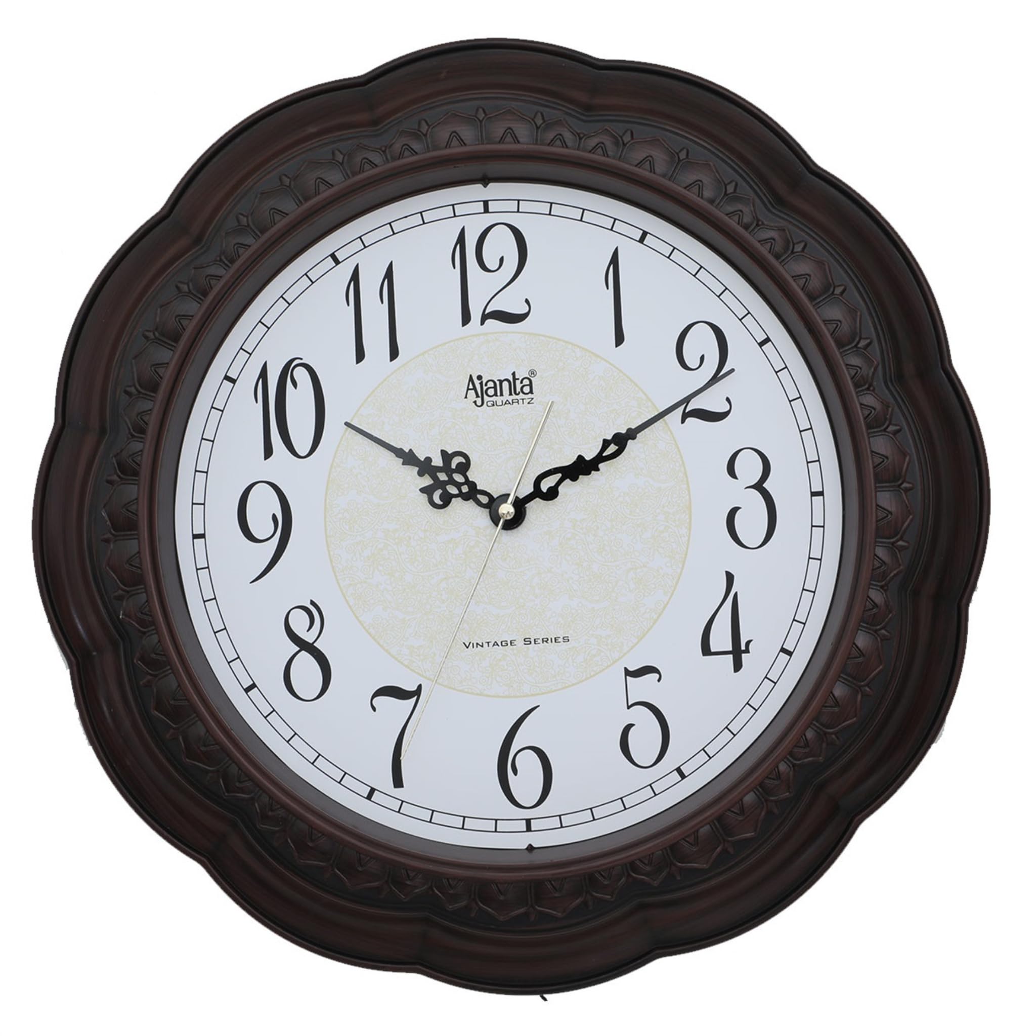 Ajanta Wall Clock For Home And Offices Silent Sweep Movement 14 Inches Wall Clock Wall Watch (Oak_36 X 36 X 4 Cm)