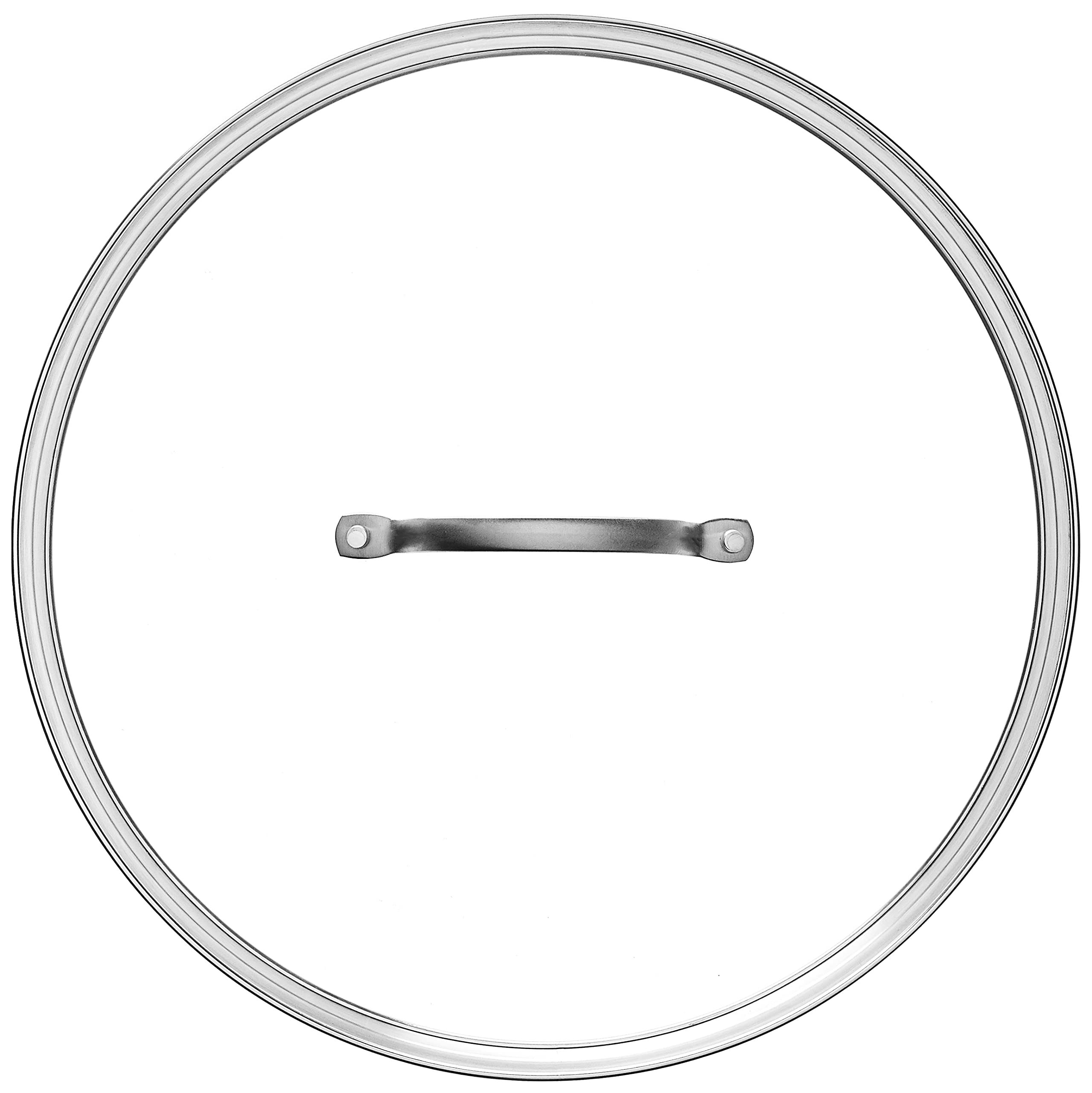 Greenpan Glass Lid With Stainless Steel Handle, 12'', Silver