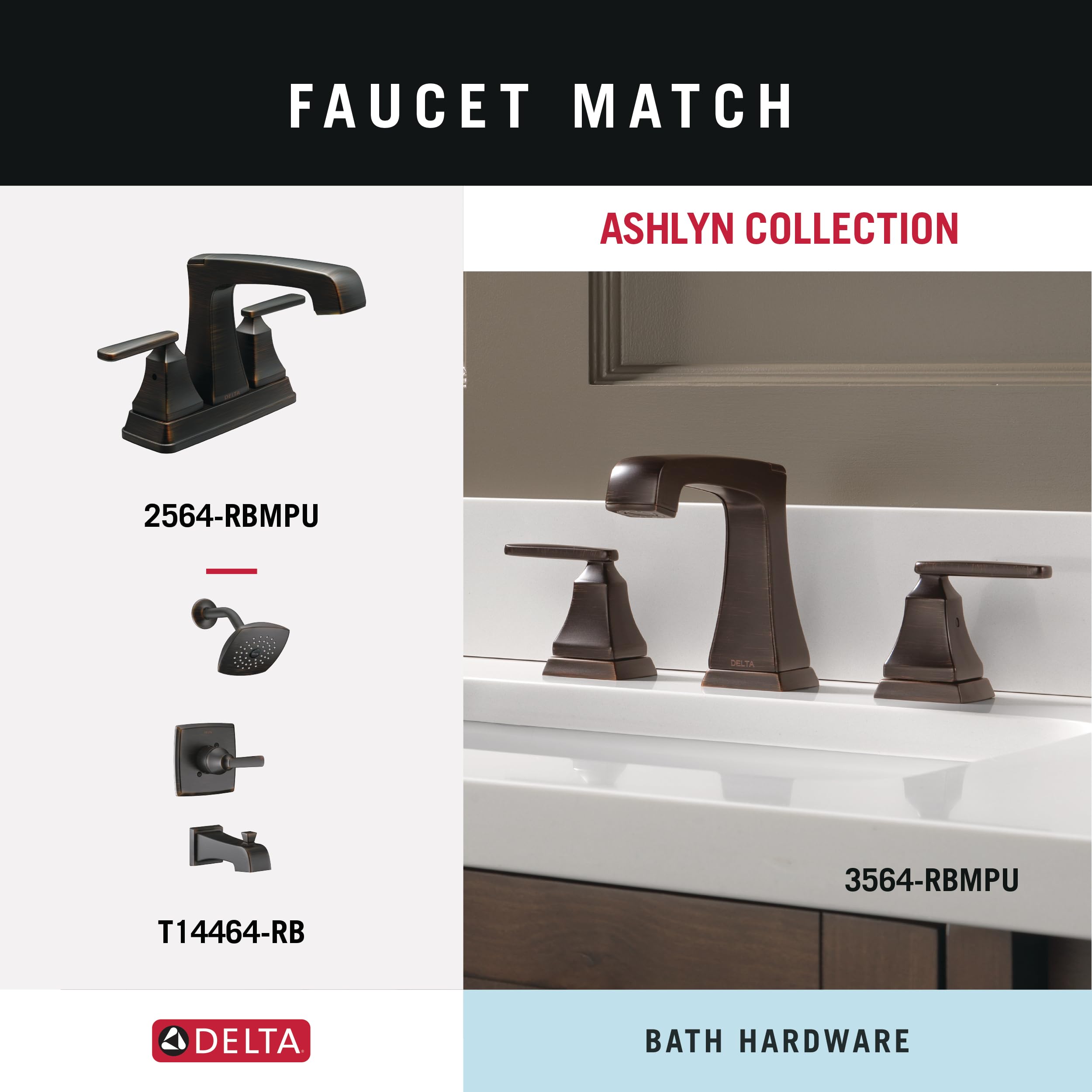 DELTA FAUCET Rubber Limited 76450-RB Ashlyn Wall Mount Pivot Arm Toilet Paper Holder Bath Hardware Accessory in Venetian Bronze