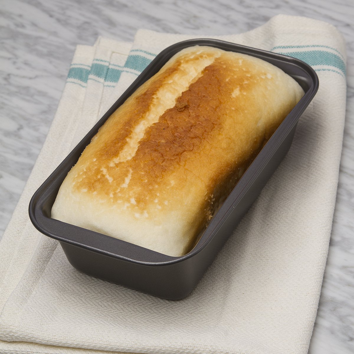 Ecolution Bakeins Large Loaf Pan - Pfoa, Bpa, And Ptfe Free Non-Stick Coating - Heavy Duty Carbon Steel - Dishwasher Safe - Gray