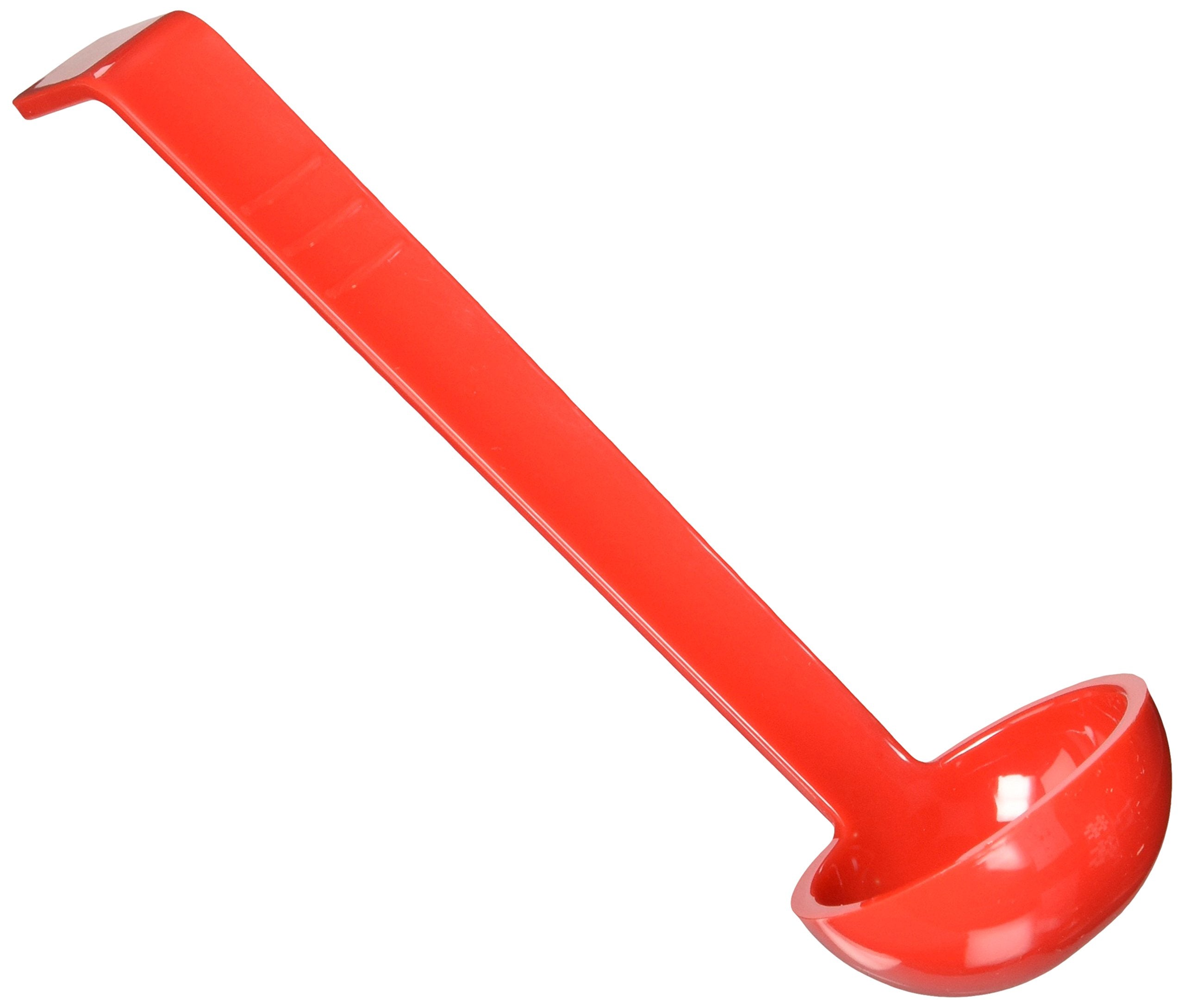 Winco PLD13R 81/2Inch Polycarbonate Ladle, 3/4Ounce, Red