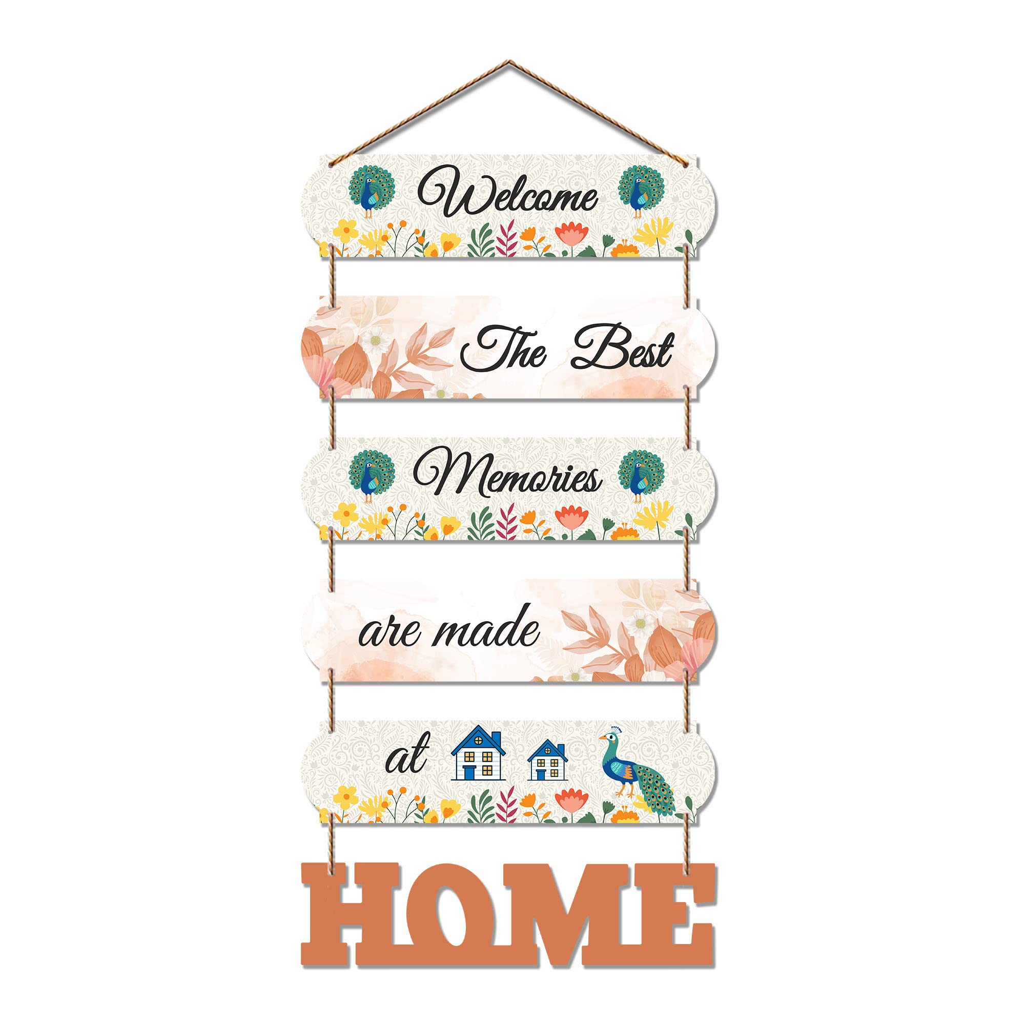 Artvibes Home Quote Decorative Wall Art MDF Wooden Hanger for Living Room | Bedroom | Gifts | Wood Hangers Decoration | Modern D