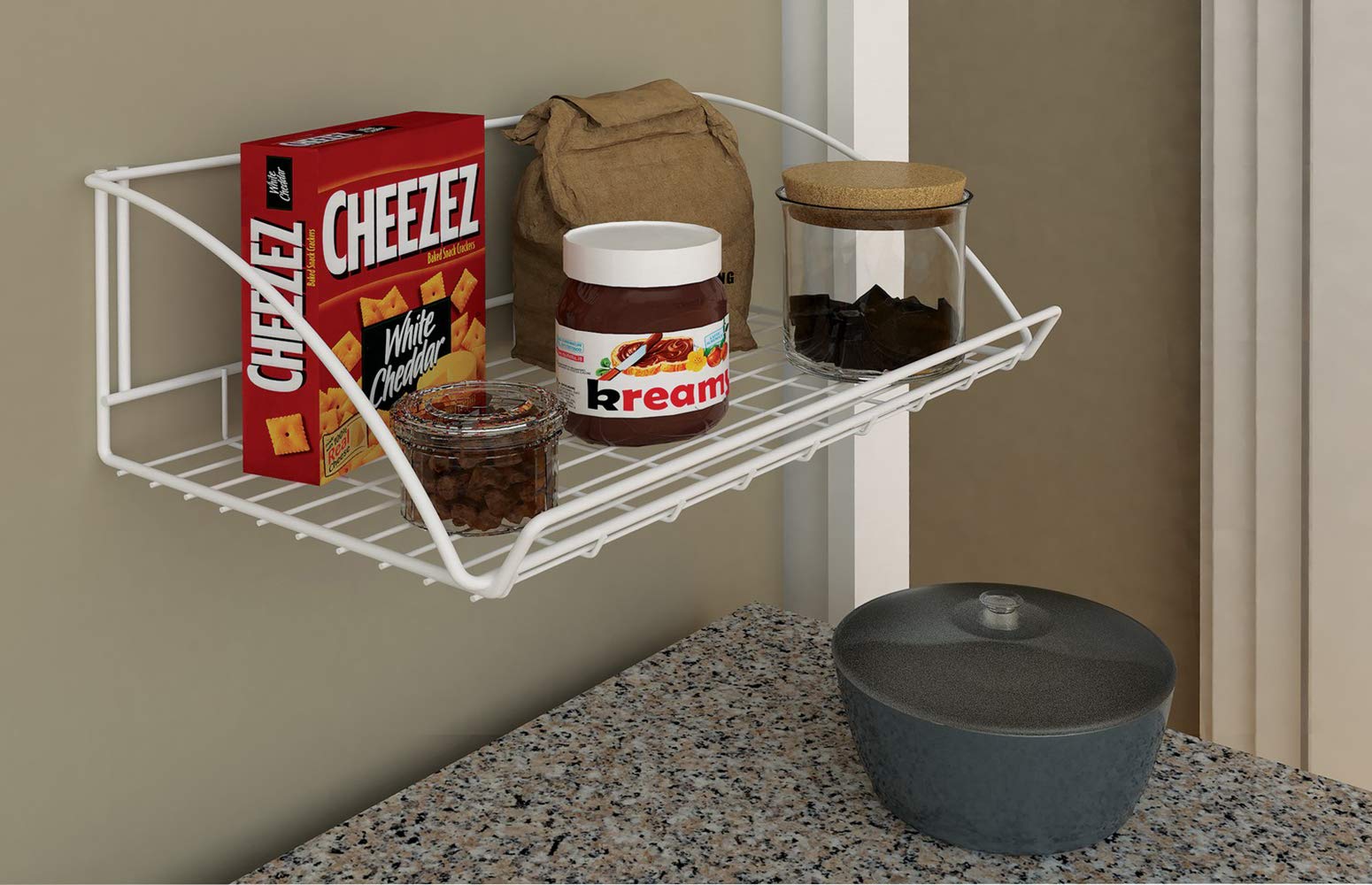 ClosetMaid 8278 18-Inch Wide Laundry Utility Hanger Shelf   White