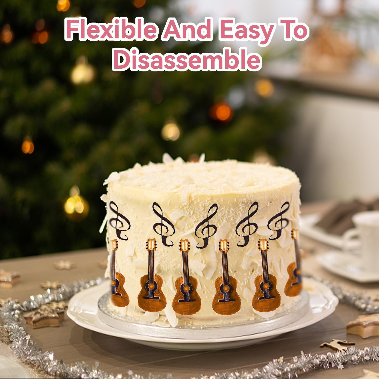 Guitar Fondant Molds, Silicone Fondant Molds For Cake Decorating Musical Instrument Shape Candy Mold Guitar Silicone Resin Molds