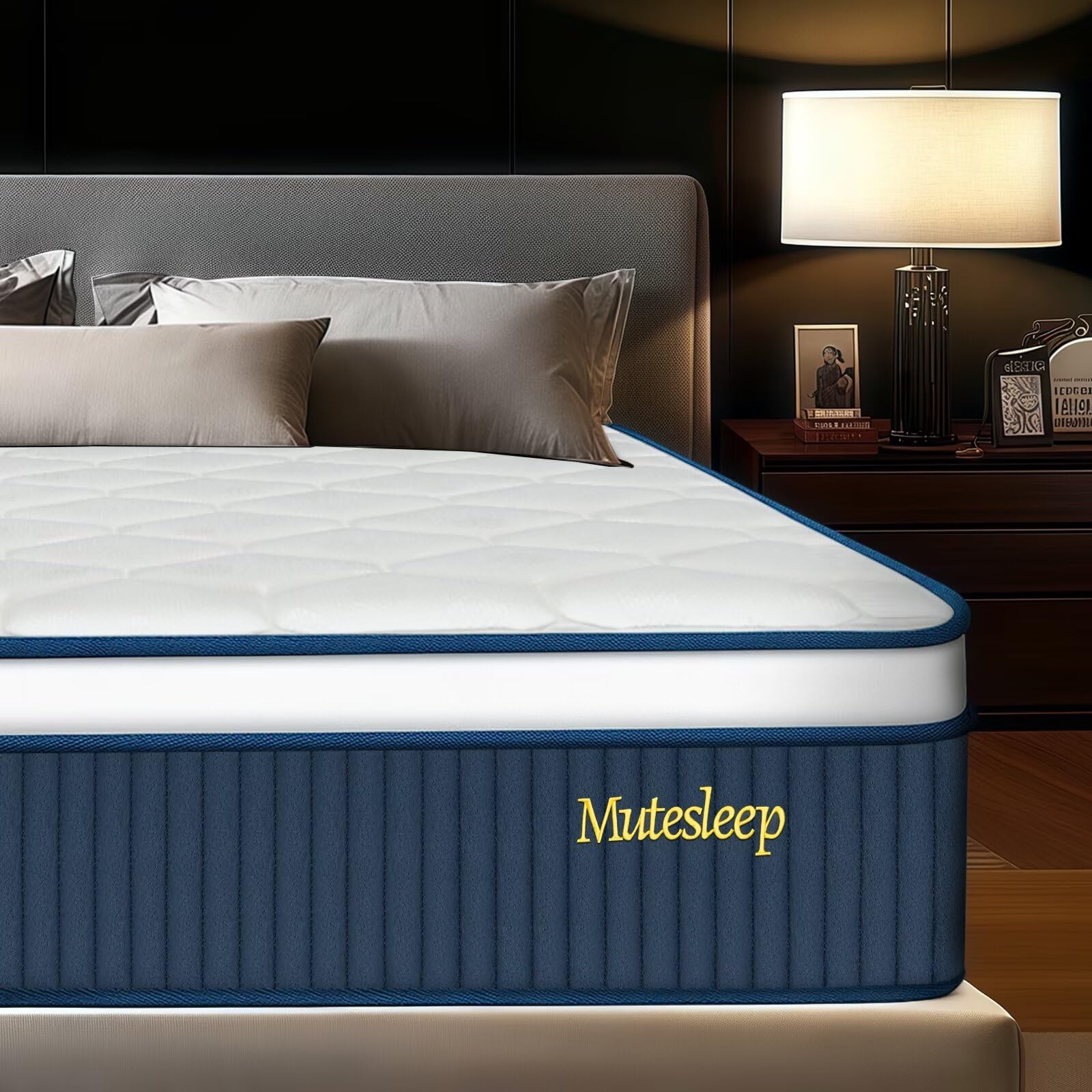Twin Mattress 12 Inch, Medium Firm Hybrid Mattress with Memory Foam and Pocket Springs for Pressure Relief, Edge Support, Enhanc