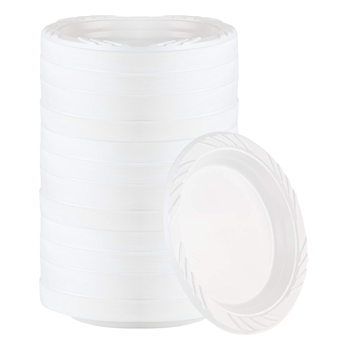 Plasticpro 800 Count Disposable 6 Inch White Plastic Dessert Plates