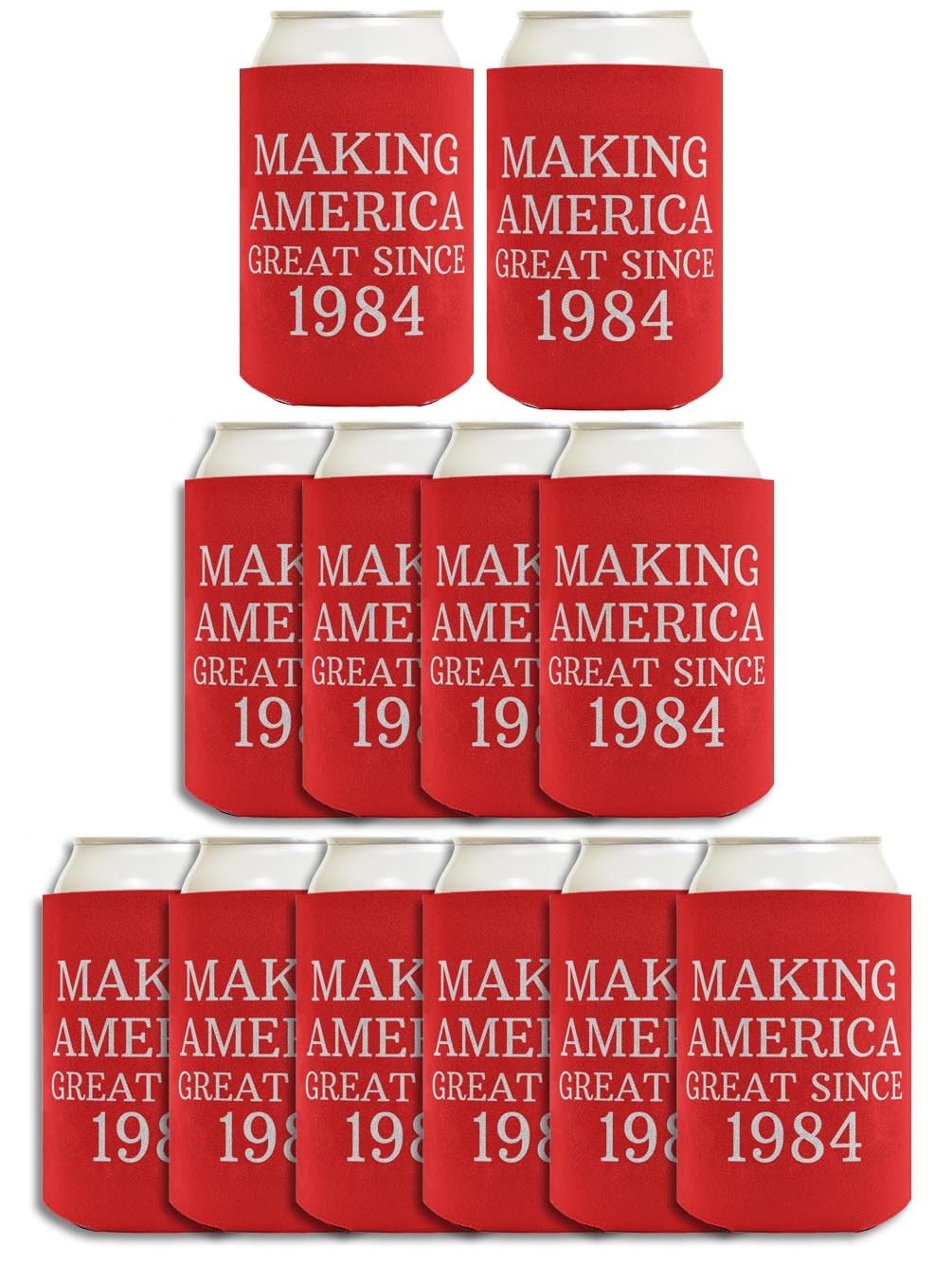 40Th Birthday Gift Ideas Making America Great Since 1984 40Th Birthday Decorations 40Th Birthday Gifts For Men 12 Pack Can Cooli