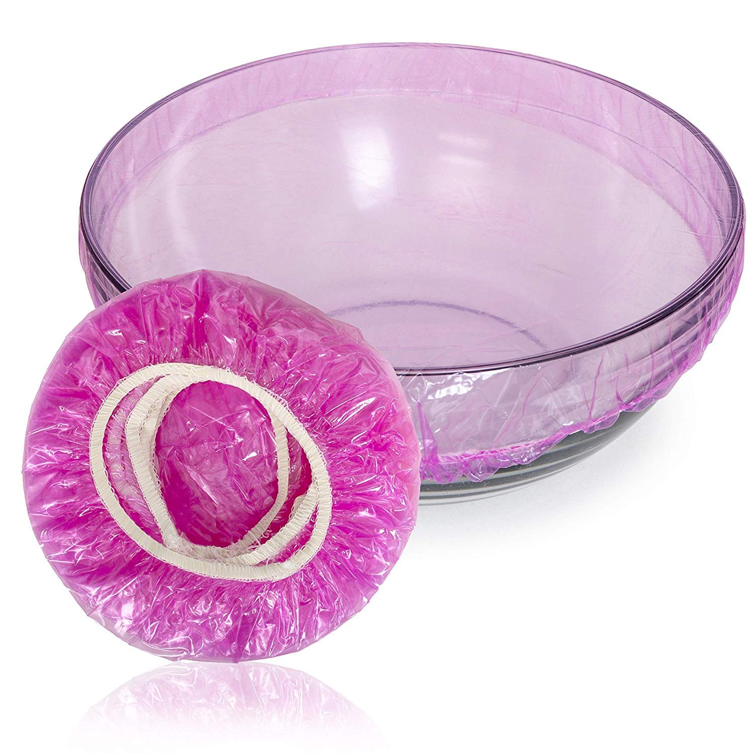 Kerixi Elastic Food Covers With Various Sizes|Reusable Fitted Bowl Covers|Set Of 24