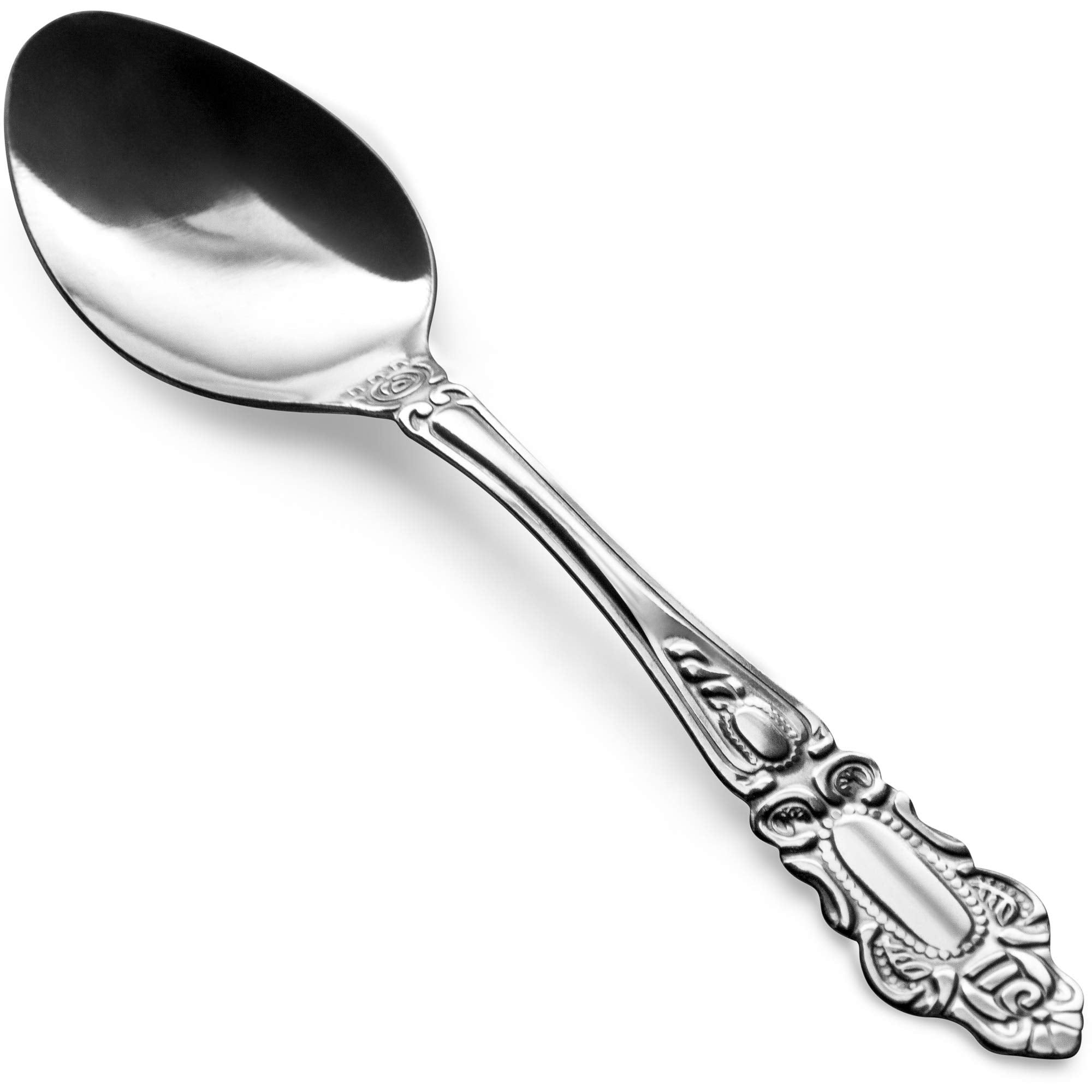 Decorrack 12 Pieces Teapoons, Food Grade Stainless Steel Teaspoons, 5.5 Inches, Flatware For Home, Restaurant, Dishwasher Safe.