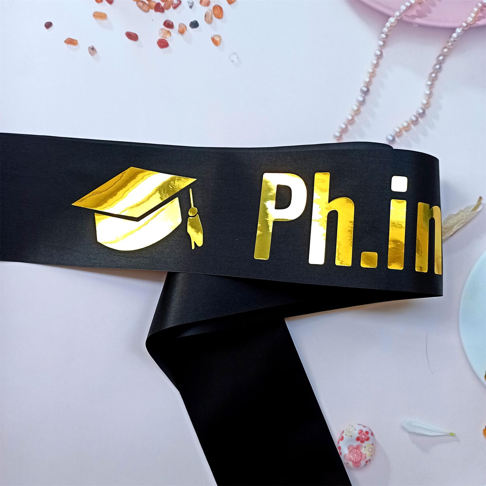 Magnusson'S Garden Phd Graduation Sash, Ph.Inished. Finished Phinally Done Graduation Gift For Phd Grads And Survivors, Class Of