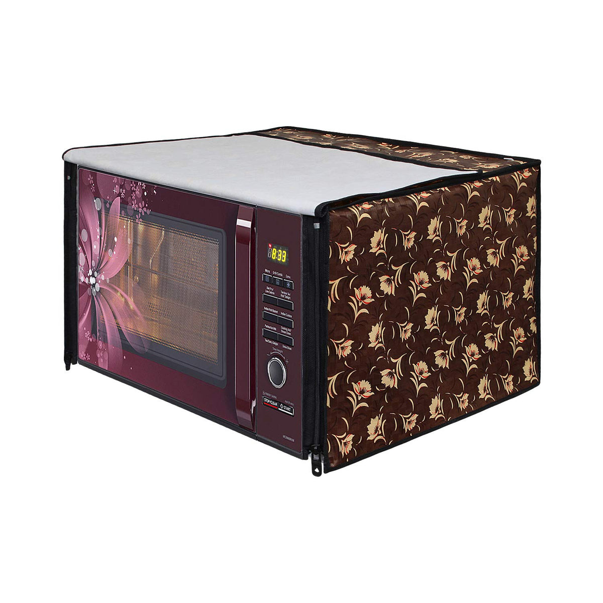 Lithara Printed Waterproof Microwave Oven Cover For Lg 21 Litre Convec ...