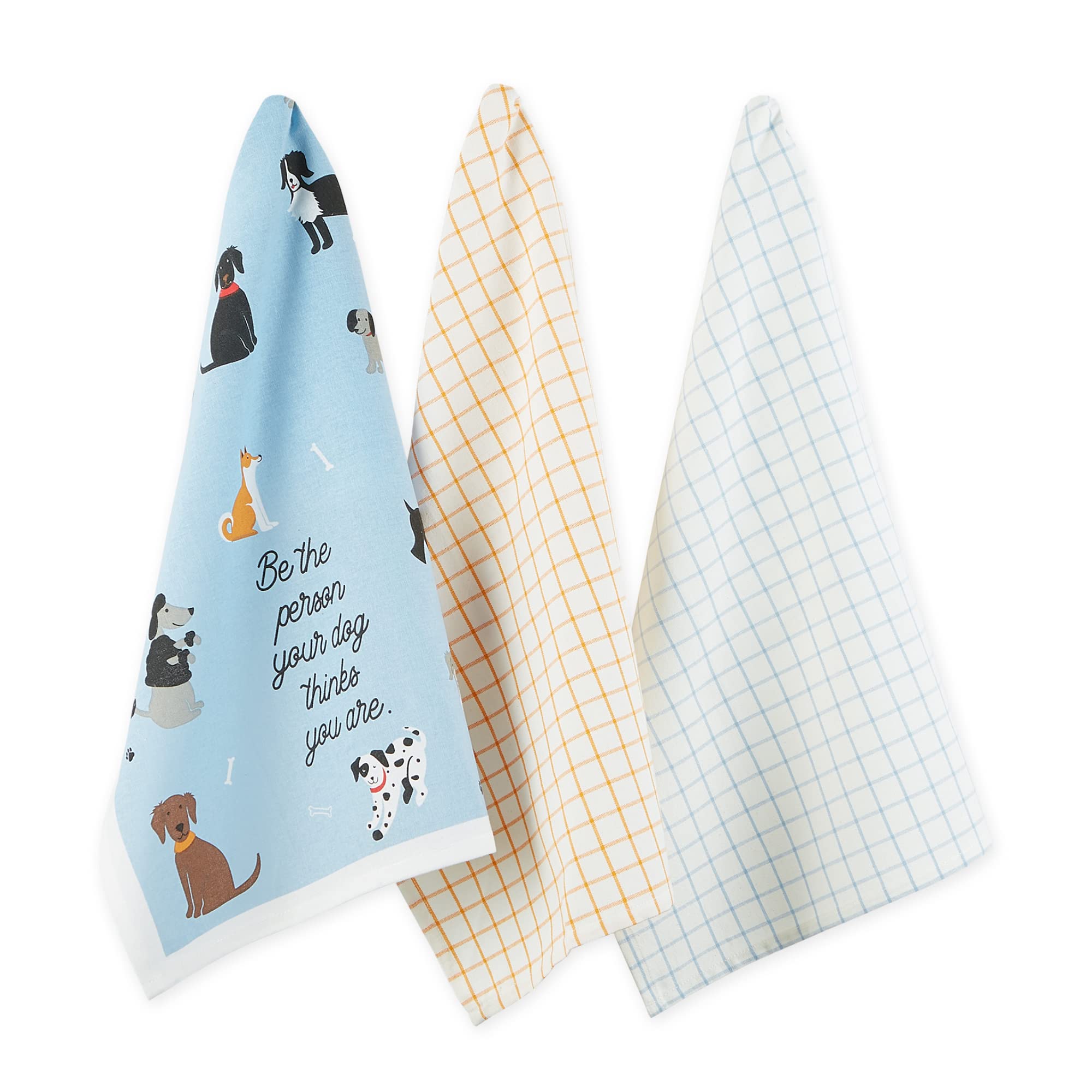DOG PERSON DISHTOWEL SET/3