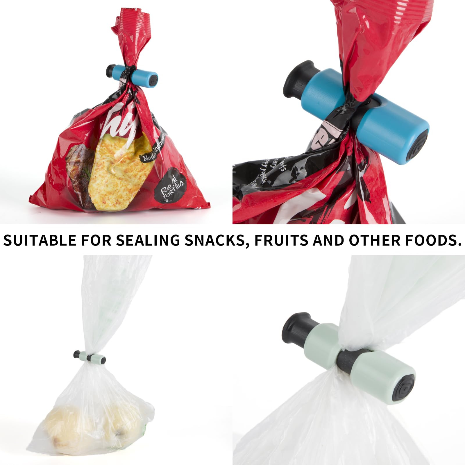 Squeeze And Lock Bread Bag Clips Bread Bag Clips Bread Clips Chip Clips Bag Clips (10Pcs Colored)