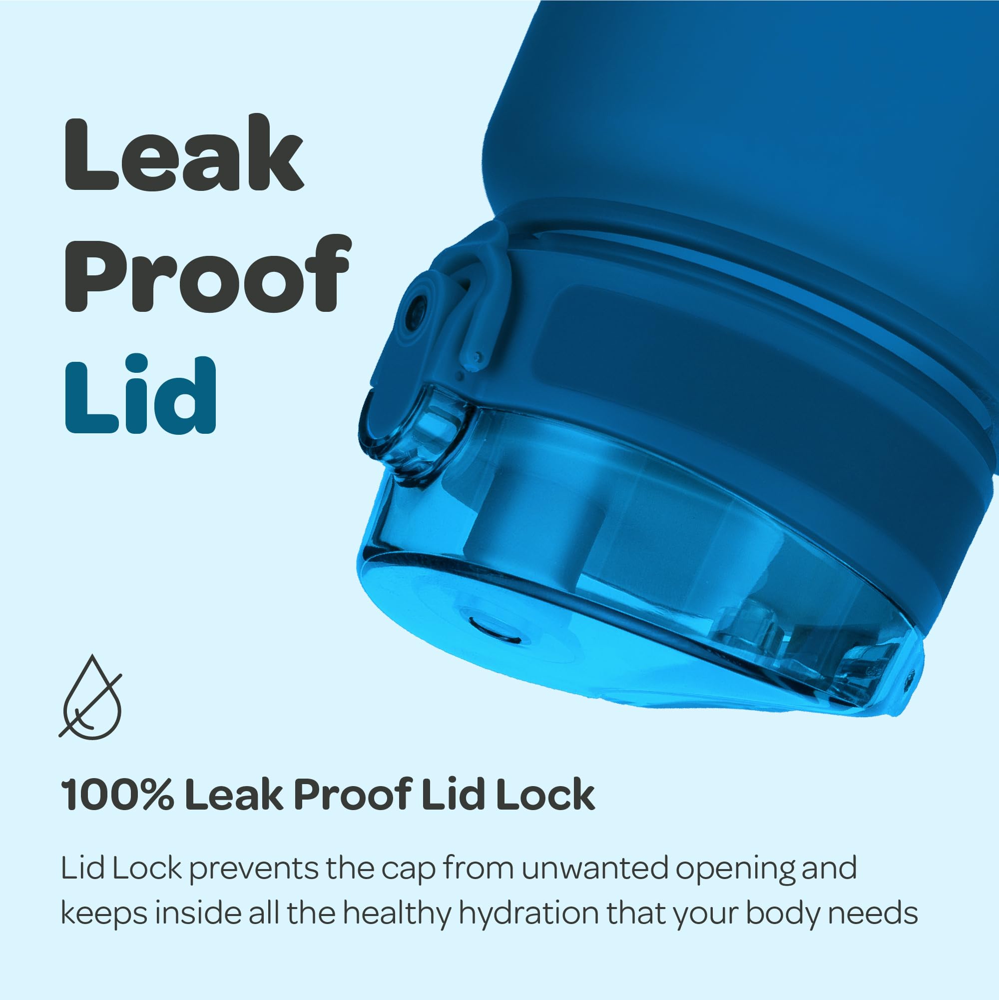 Hydracy Water Bottle With Time Marker -Large 32 Oz Bpa Free & No Sweat Sleeve -Leak Proof Gym Bottle With Fruit Infuser Strainer