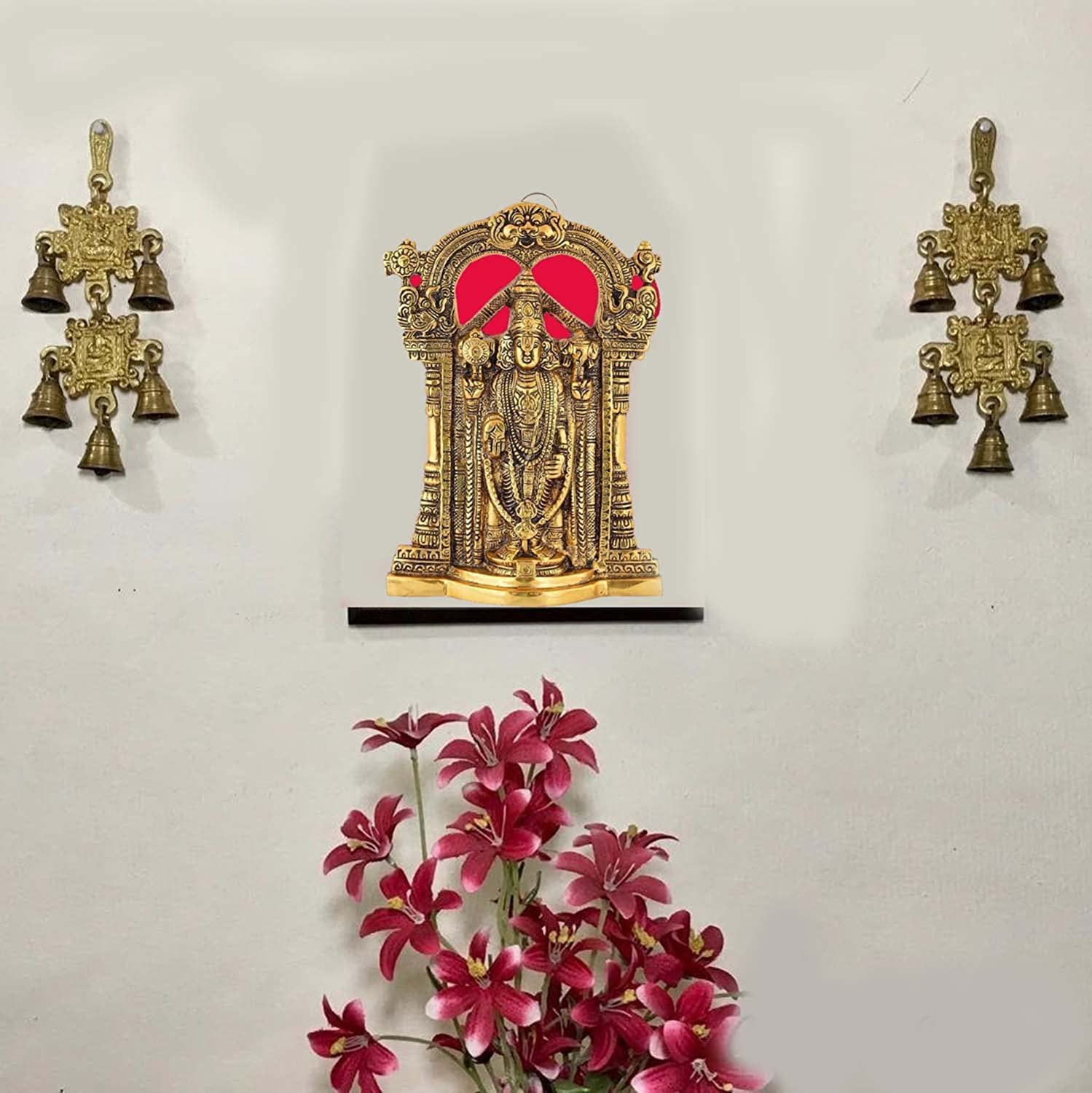 Kalakriti Metal Wall Hanging God Tirupati Balaji, Sri Venkateswara Idol, Spiritual Home Dcor, Gift Statue For Pooja, Living Room