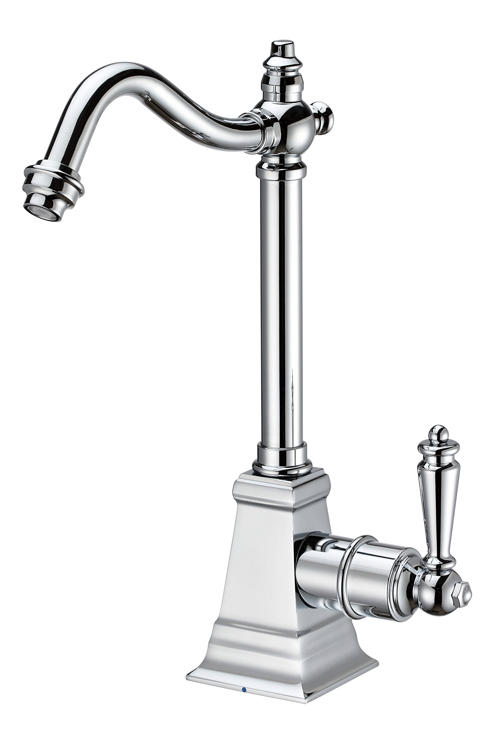 Whitehaus Collection Whfh-C2011-C Forever Hot Point Of Use Cold Water Faucet With Traditional Spout, Polished Chrome