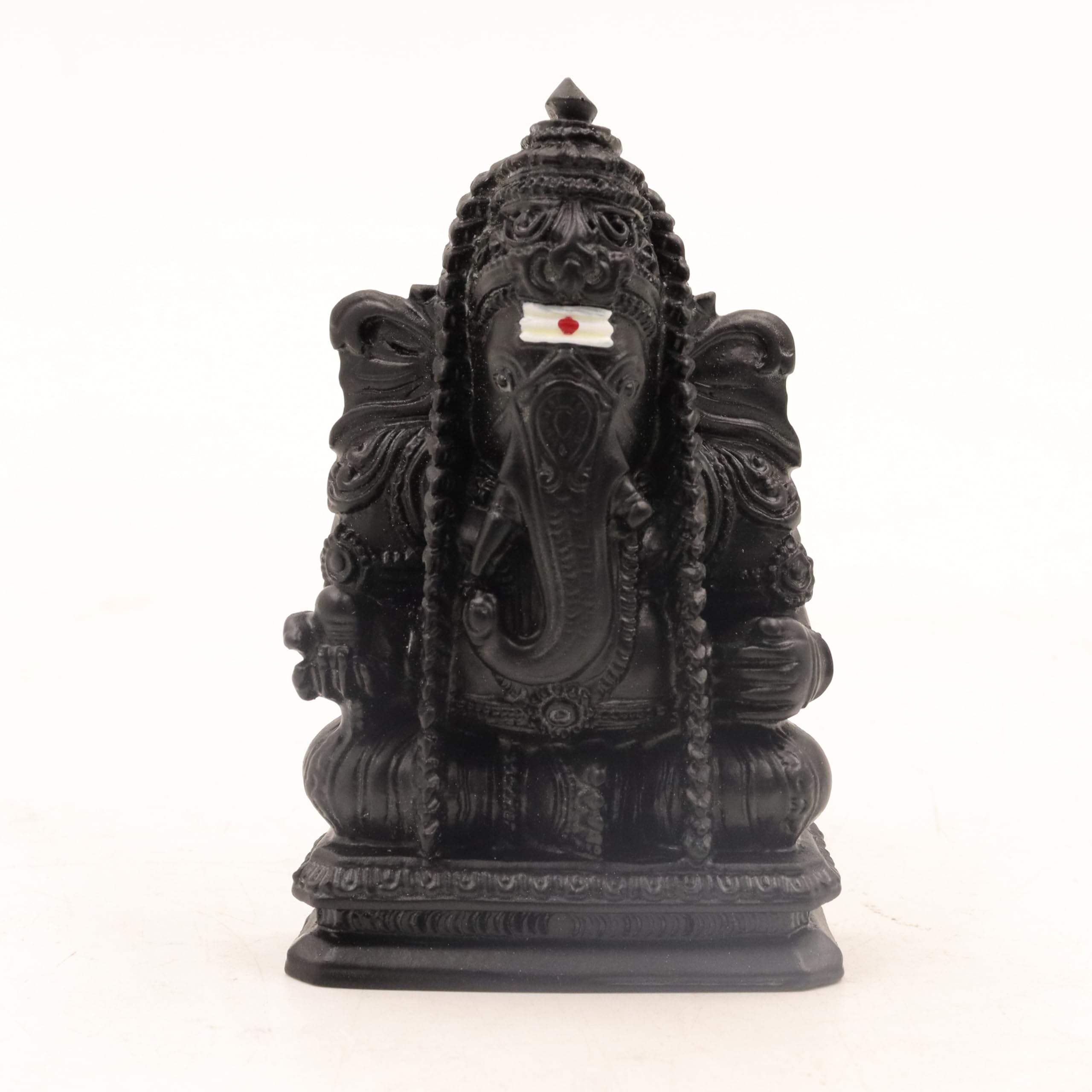 Spillbox Natural Black Unpolished Karungali Wood Ganesh Idol|Original Ebony Wood|Vinayagar Idol|Gift|Ganapati Murti|Ganesha Stat