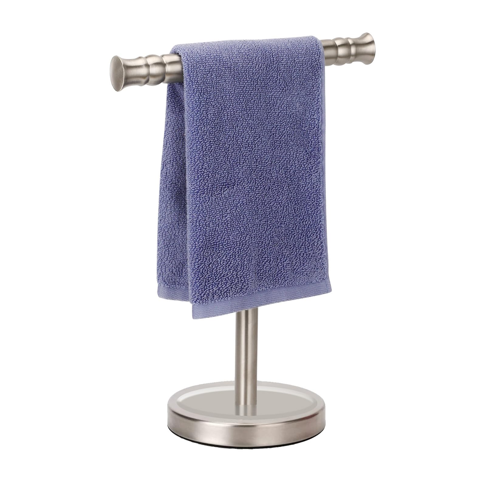 Sfemn Hand Towel Holder Stand For Bathroom Vanity Countertop Sus304 Stainless Steel T-Shape Free Standing Towel Rack Stand Towel