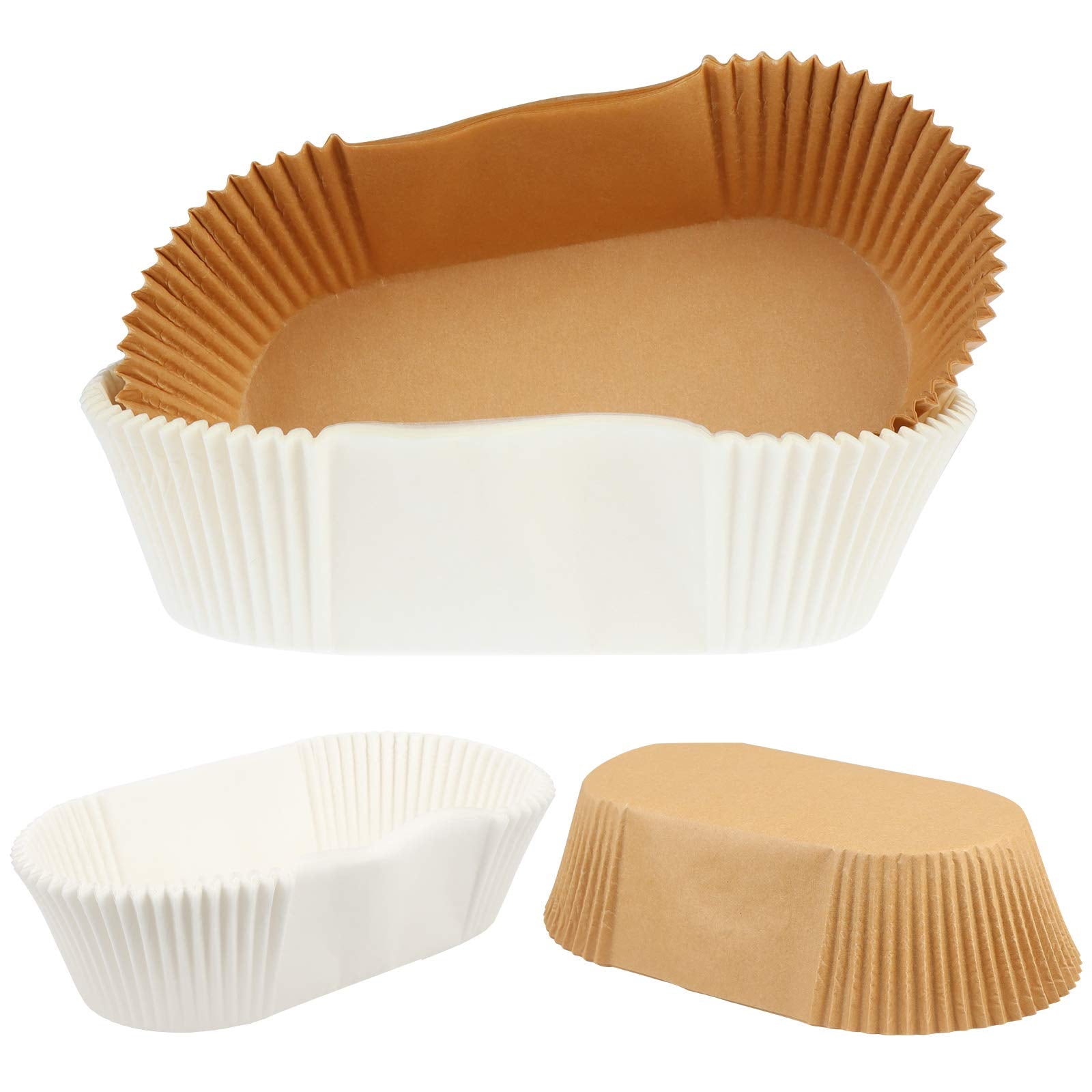 Piaopiaoniu 100 Pcs Loaf Bread Liners For Baking Disposable Loaf Liners 7.4 X 3.54 X 2.56 Inch Rectangle Paper Liners Non Stick