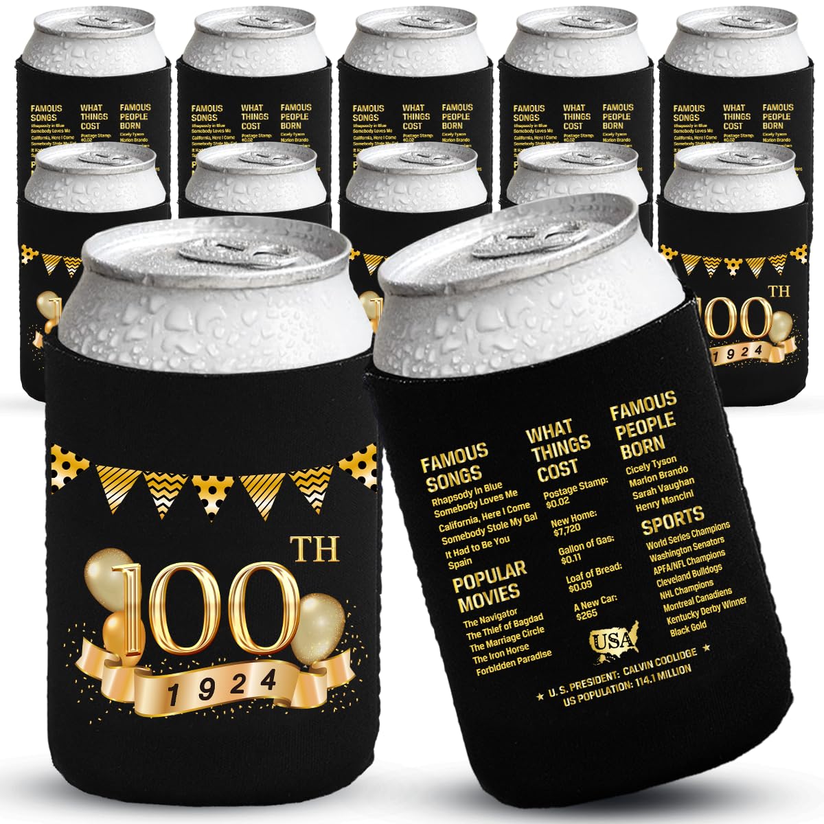100Th Birthday Decorations For Men Women, 100Th Party Decorations, 100Th Birthday Party Supplies, 100Th Birthday Party Favors, 1