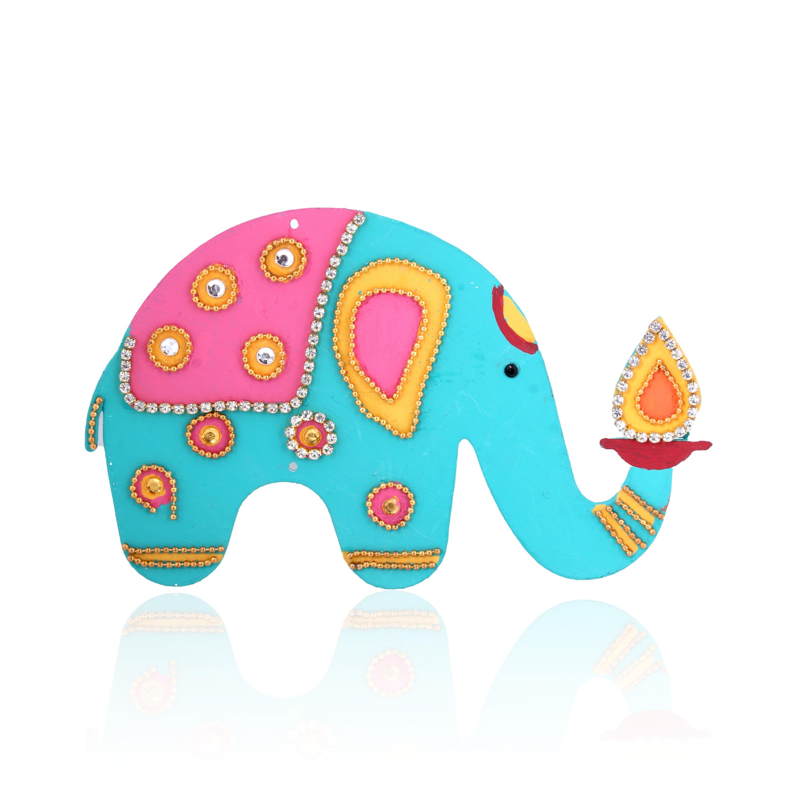 Little Birdie Hanging Decor Little Birdie Festive Elephant  Approx 13.5X8.6Cm 2Mm Thick 1Pc | Festive, Diwali Decoration (Left)