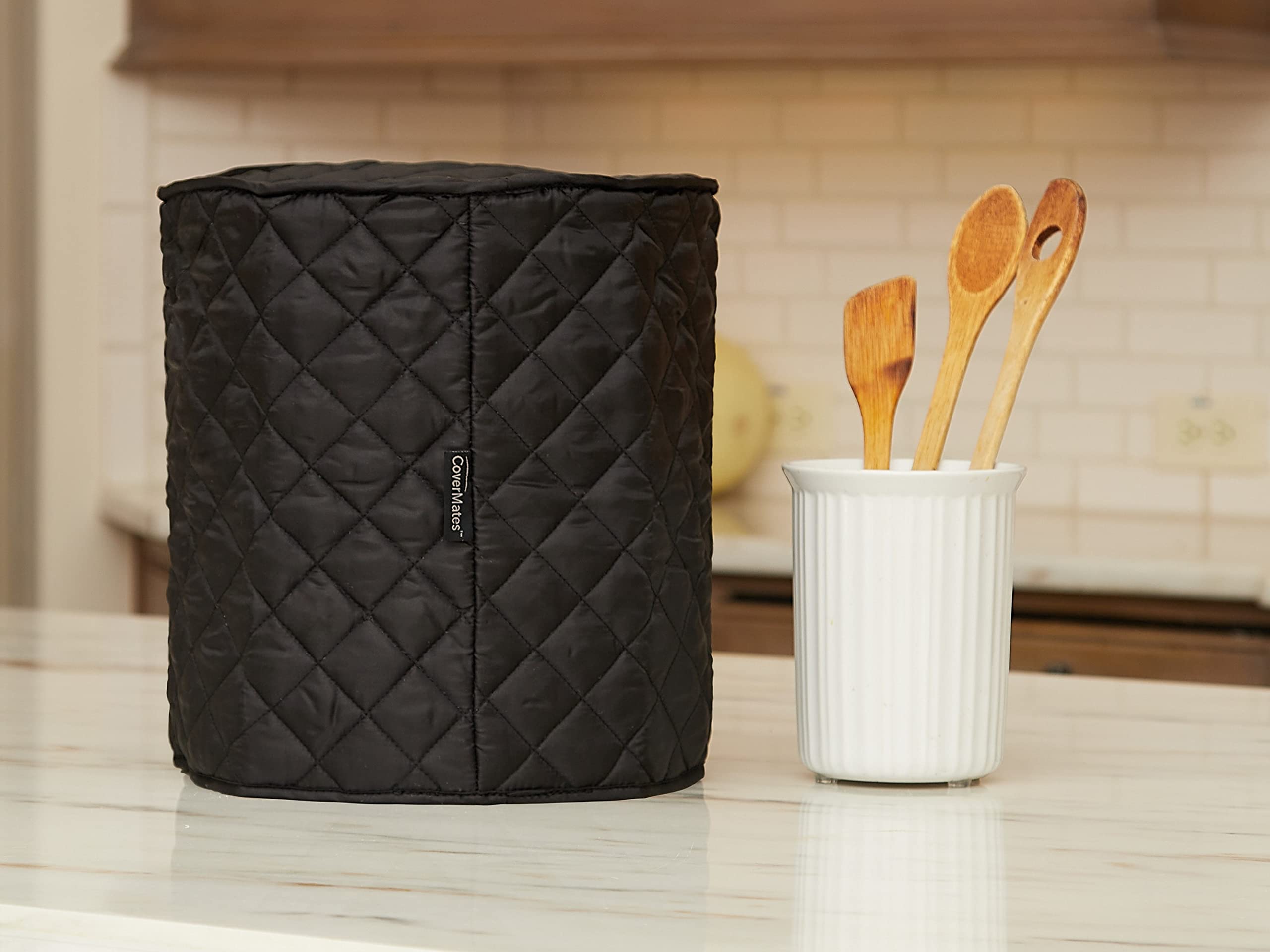 Covermates Keepsakes - Slow Cooker Cover - Dust Protection - Stain Resistant - Washable - Appliance Cover, Black