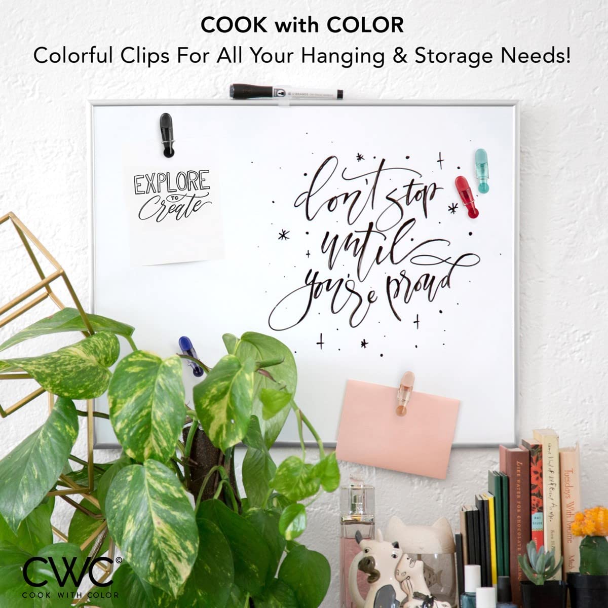 Cook With Color 10 Pc Chip Bag Clips With Magnet, Food Clips, Chip Clips, Bag Clips For Food Storage With Air Tight Seal Grip Fo