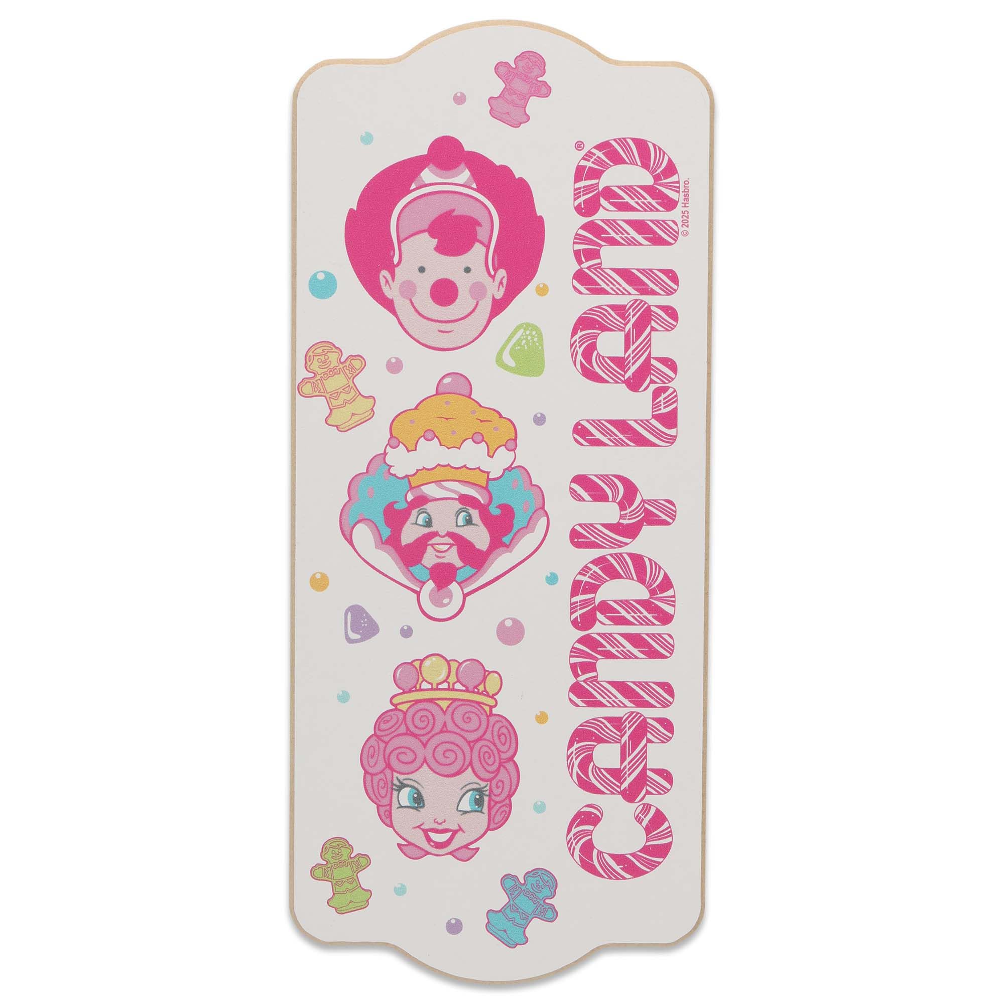 Hasbro Candy Land Characters Wood Wall Decor - Fun Candy Land Sign for Bedroom or Game Room