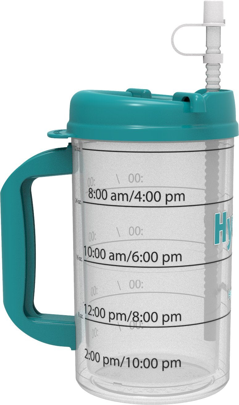 Hydr8 Water Bottle  Time Marked Air Insulated 32 Ounce Mug