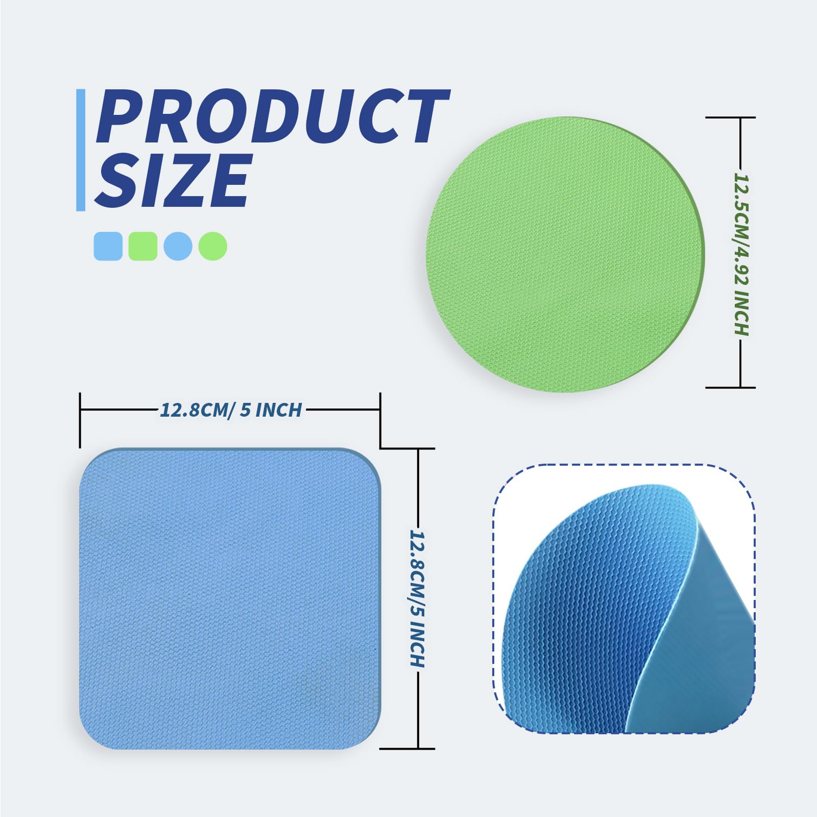4Pcs Jar Gripper Pads, Multifunctional Rubber Jar Opener, Heat Insulation Pad Kitchen Coasters For Elderly Senior Suffering From