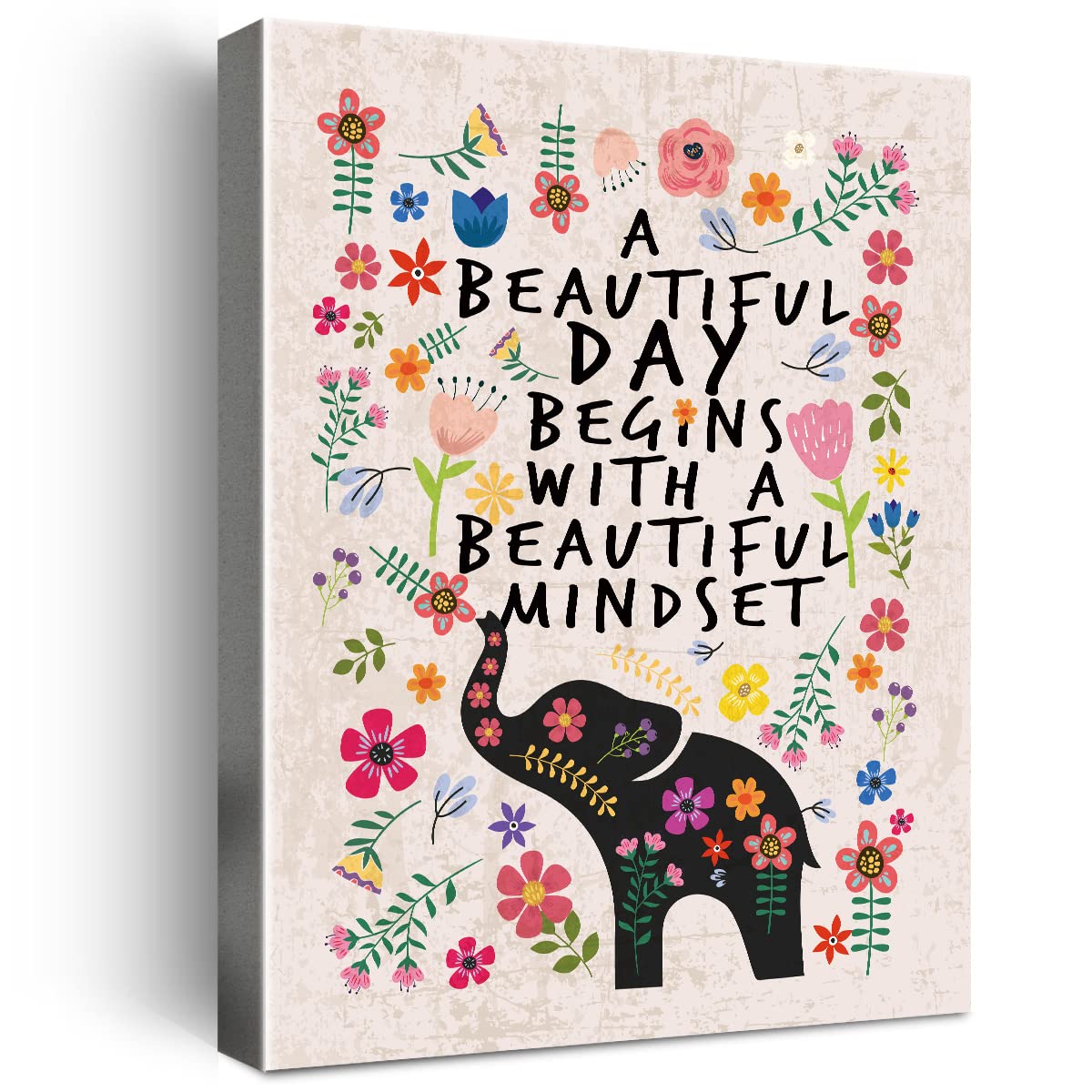 Inspirational Quotes Motto Framed Canvas Wall Art Gifts For Women Girls Friends Sister,Motivational Canvas Prints Framed Wall Ar