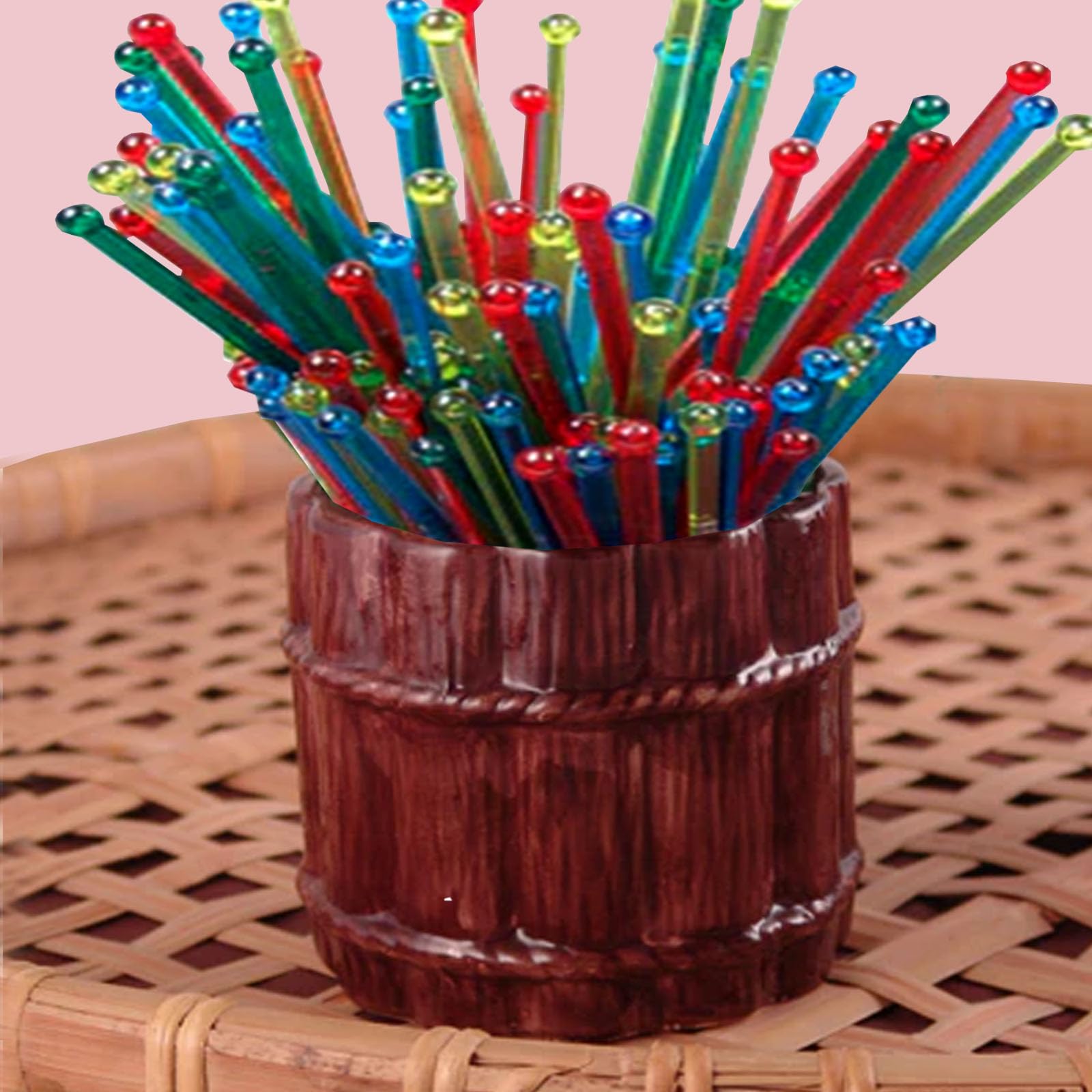 Barconic Ball Head Stirrers - Assorted (Bag Of 500)