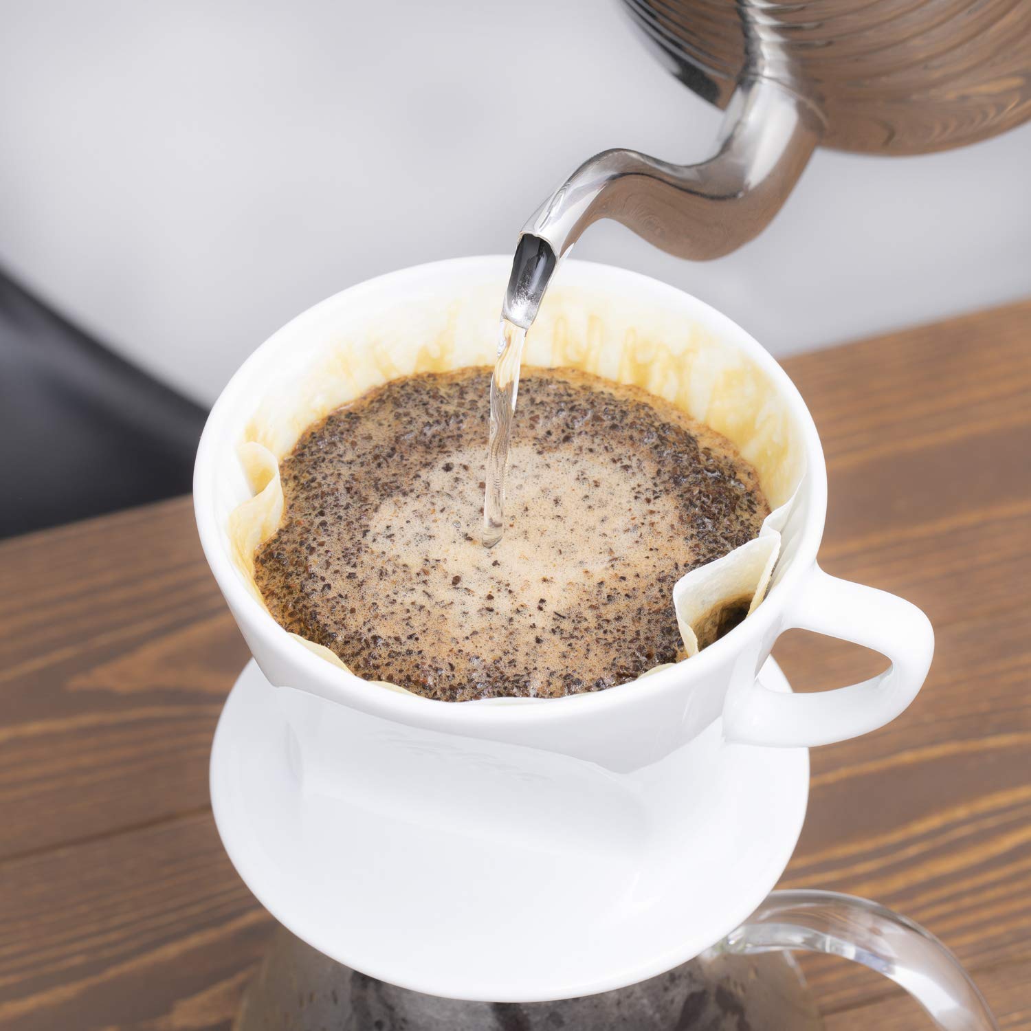 Kalita #13127 Coffee Filter  FP102 Filter Paper  For 2-4 People  100 Sheets  White