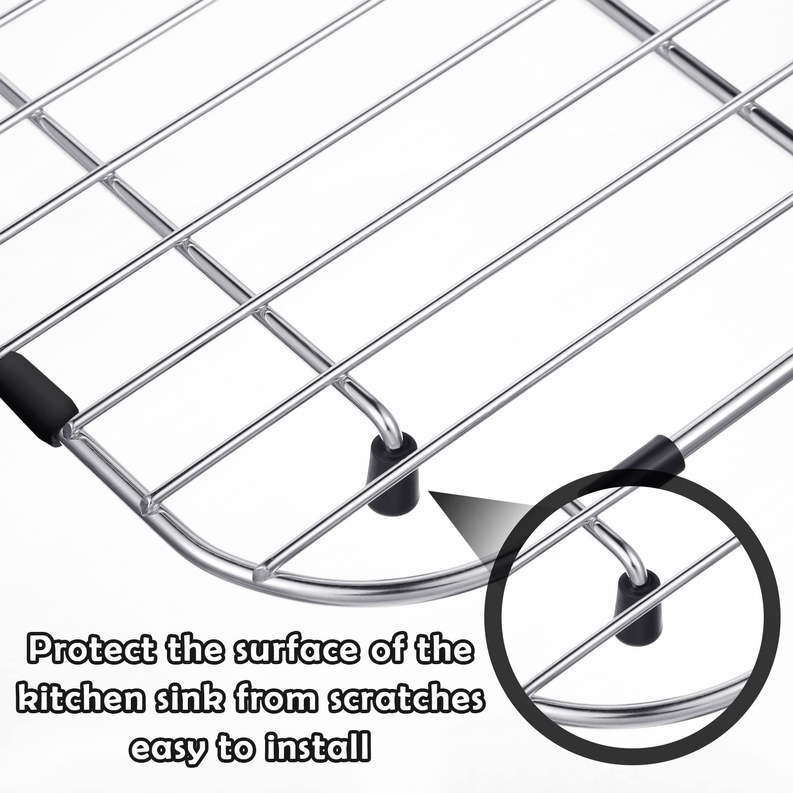 Rubber Feet For Sink Grid Sink Protecter Rubber Grid Kitchen Sink Wire Protective Rack Feet Grate Rubber Wire Bumper Replacement