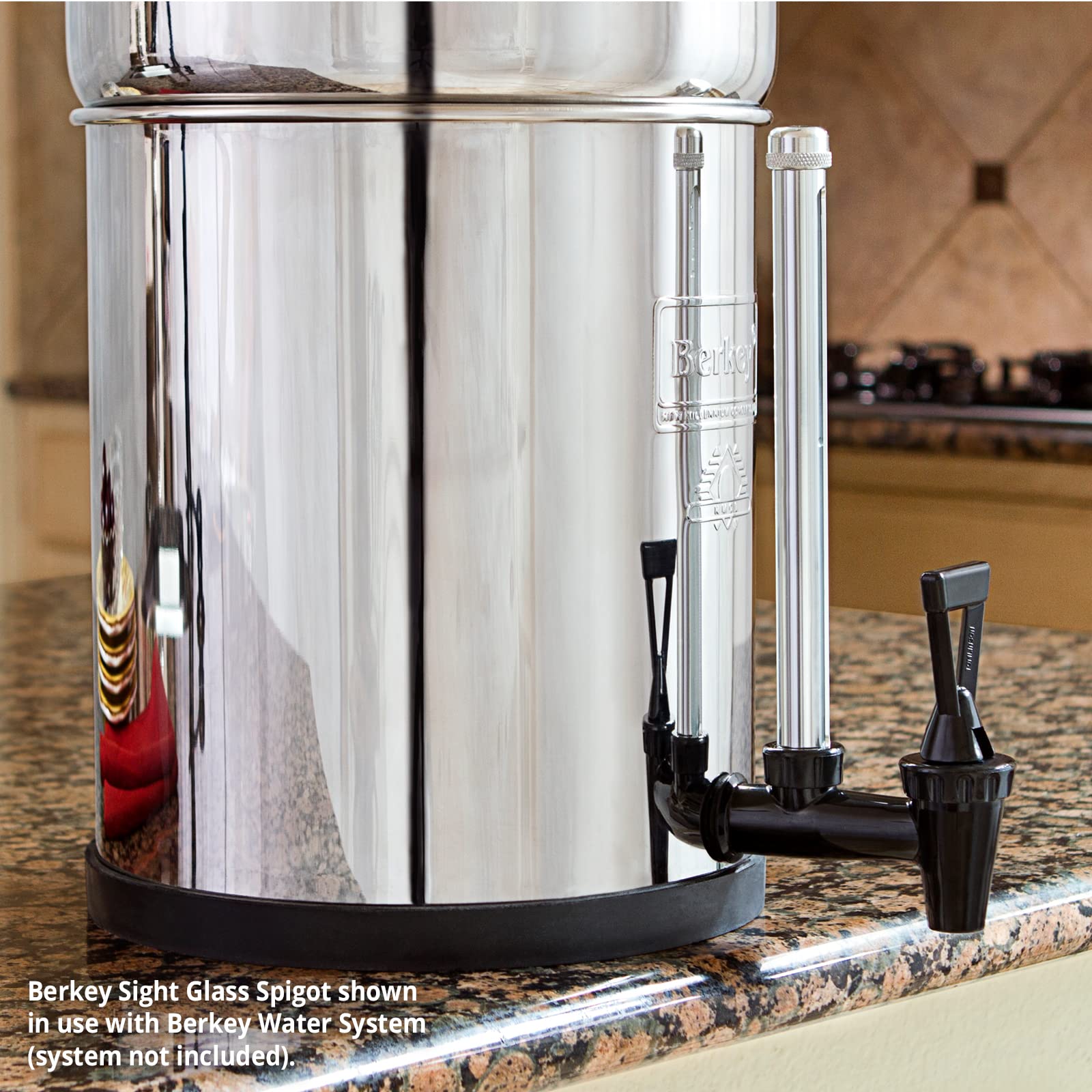 7.5 Inch Berkey Sight Glass Spigot For Travel Berkey And Big Berkey Gravity Fed Water Filter Systems-See Your System'S Water Lev