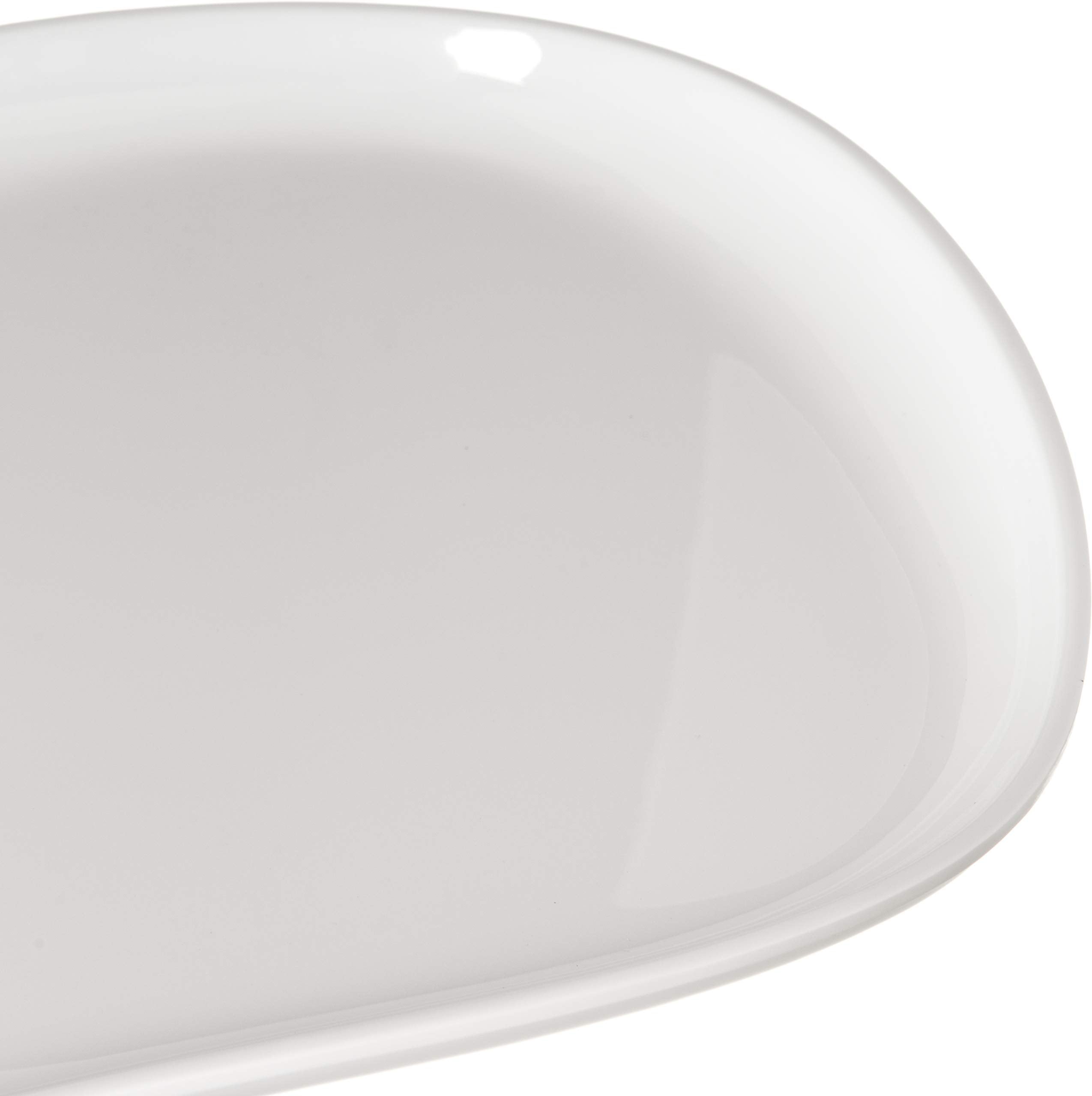 Carlisle Foodservice Products Stadia Resuable Plastic Platter For Home And Restaurant, Melamine, 13 X 7 Inches, Greige