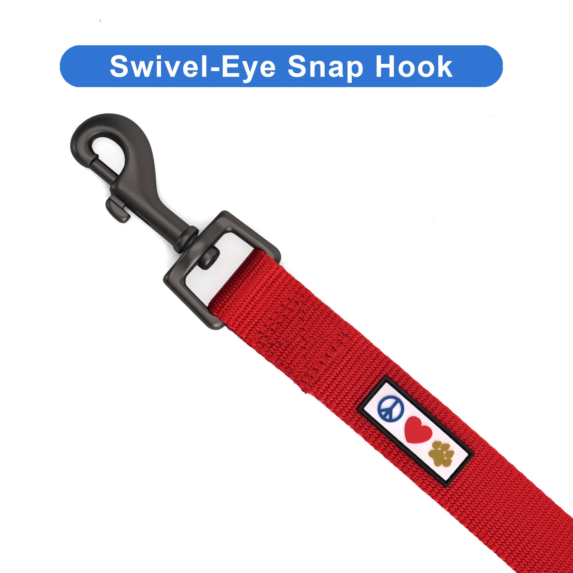 Pawtitas 6 Ft Solid Color Leash Puppy Leash Dog Leash Comfortable Handle Dog Training Leash 6 Ft Dog Leash Medium Dog Leash  Lar
