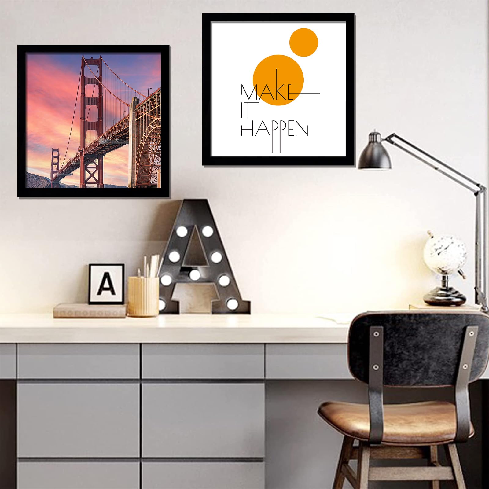 ijuerybai Black 13x13 Picture Frame Set of 3, High Transparent Frame for 13 By 13 Square Photo Collage Canvas Poster Size Wall M