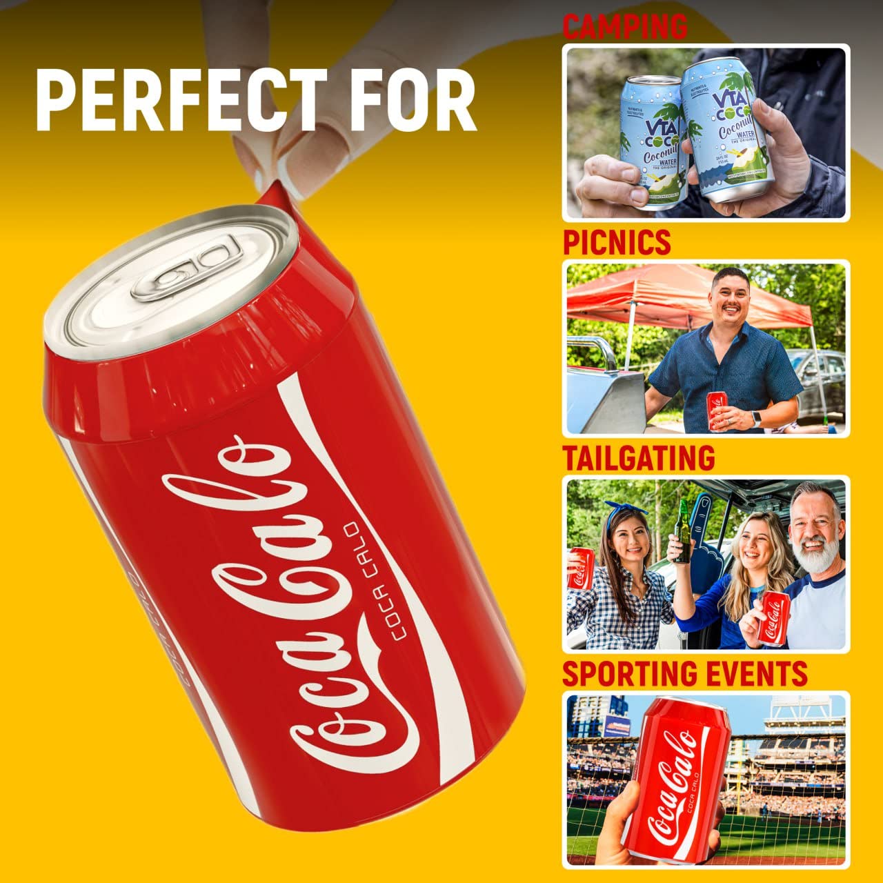Skywin Silicone Can Sleeve - Disguises Can As Soda (Red)