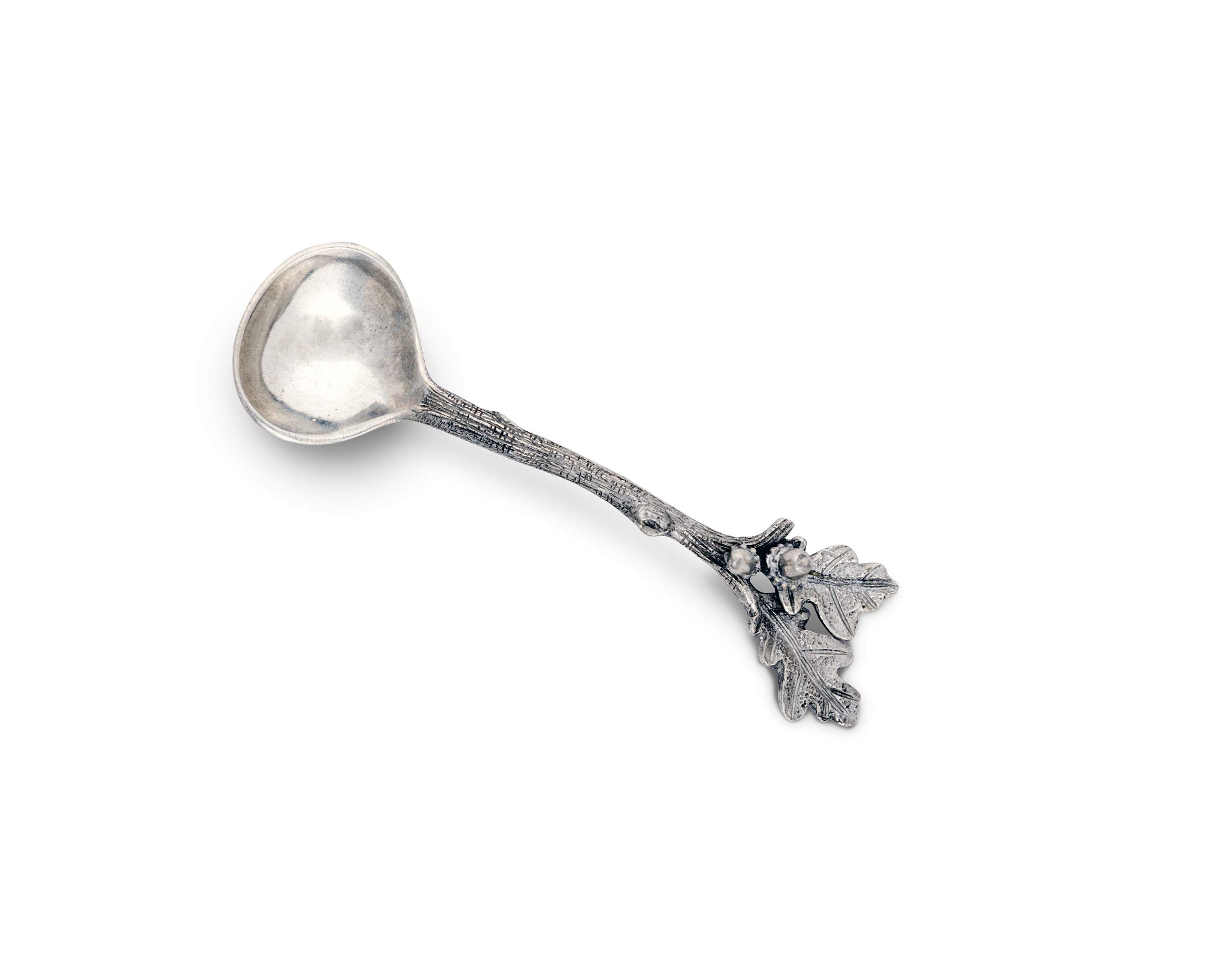 Vagabond House Small Solid Pewter Acorn Ladle/Sauce/Serving Spoon 4.5 Inch Long