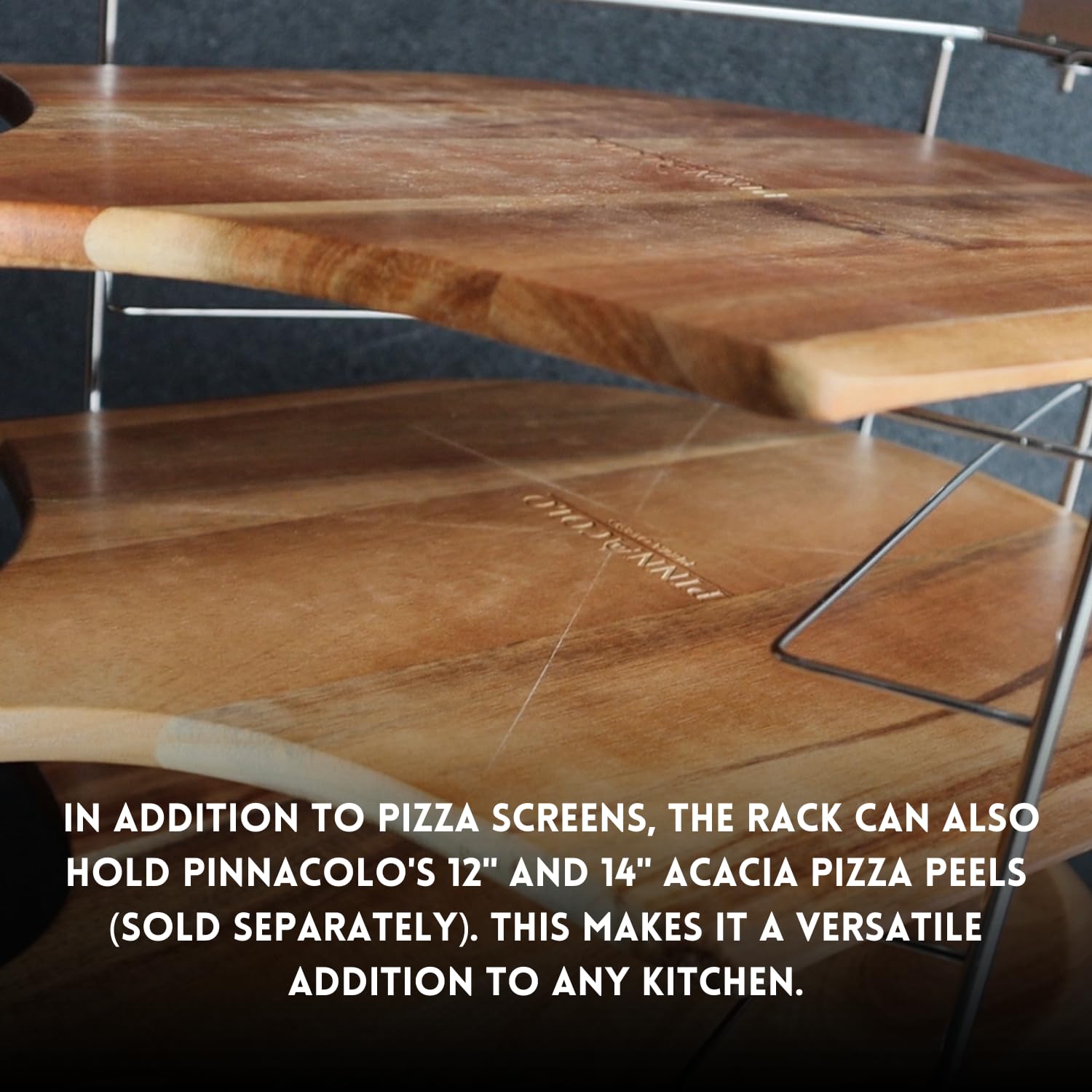 Pinnacolo Folding Pizza Rack With Five 14 Inch Pizza Screens - Compact And Convenient Design For Easy Storage And Baking Multipl