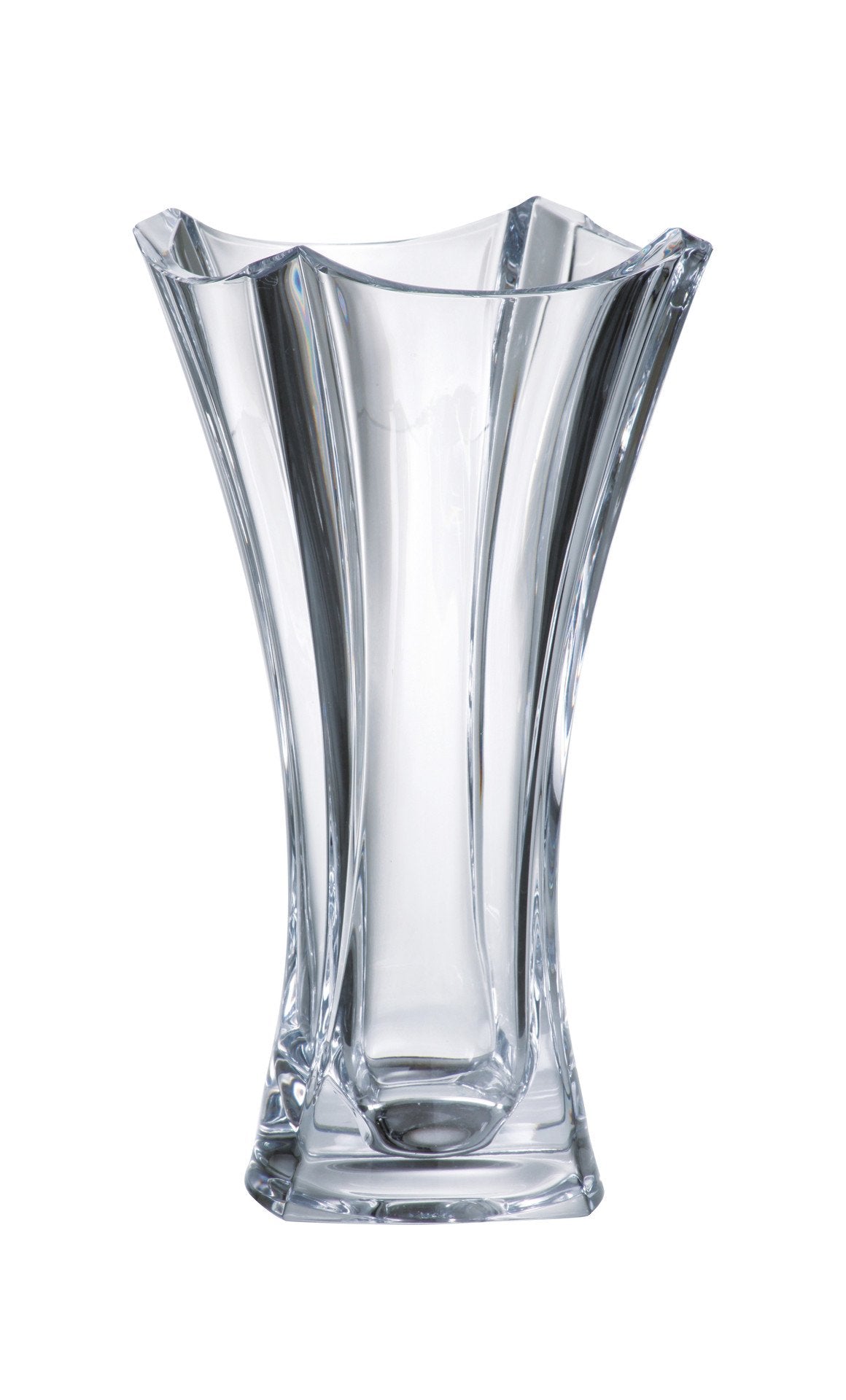 Barski - European Glass - Crystalline - Vase - 12 Height - Made in Europe
